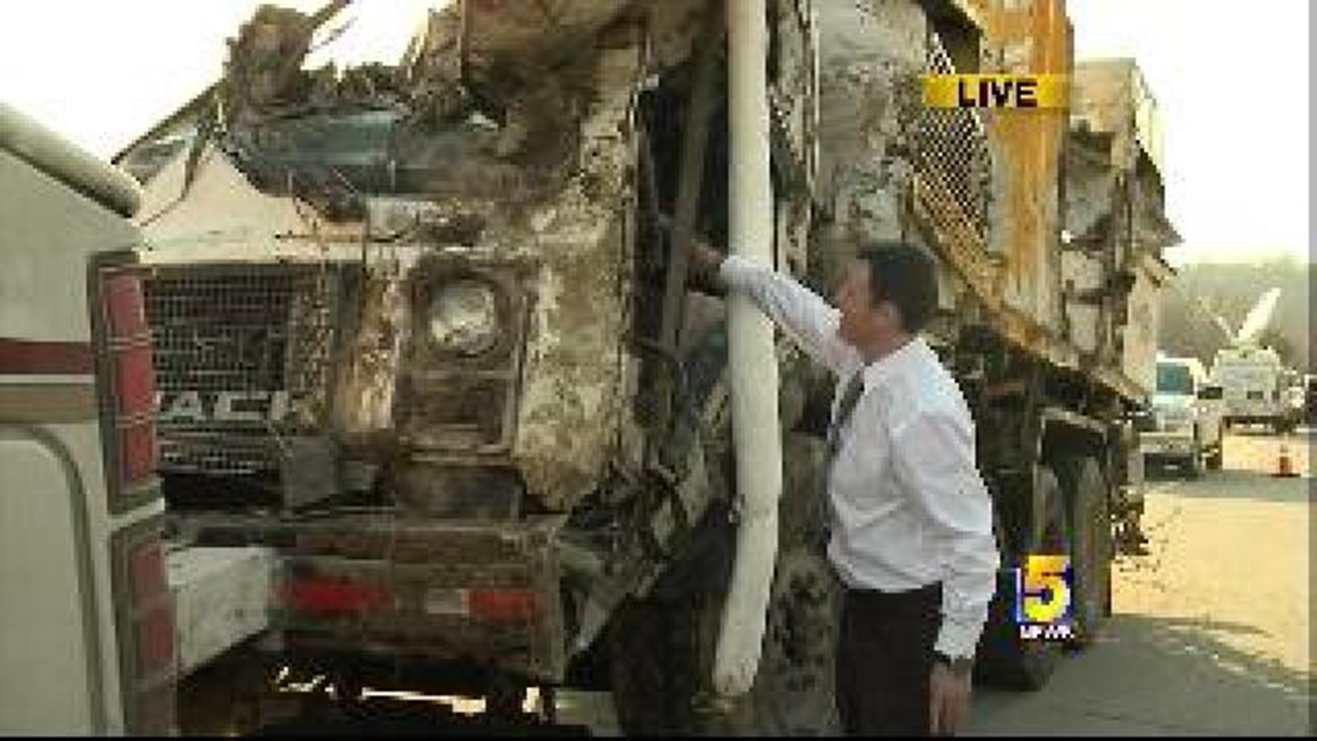 East Fayetteville Semi Crash