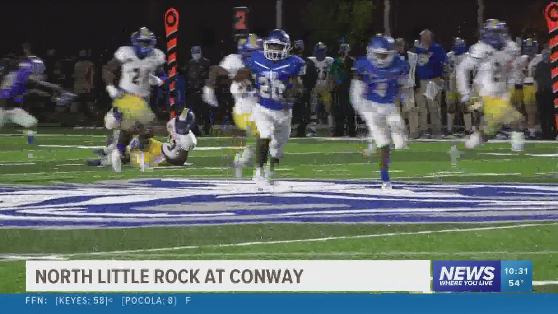 North Little Rock beat Conway (39-37).