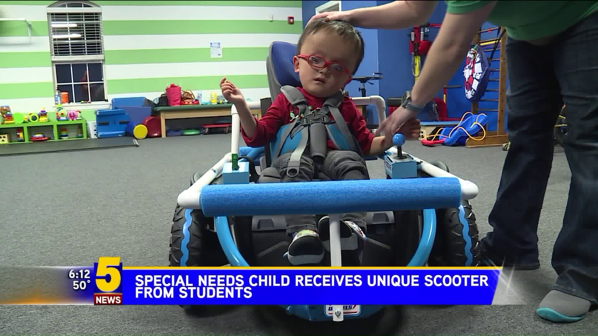 Special Needs Child Receives Unique Scooter From Students In Springdale