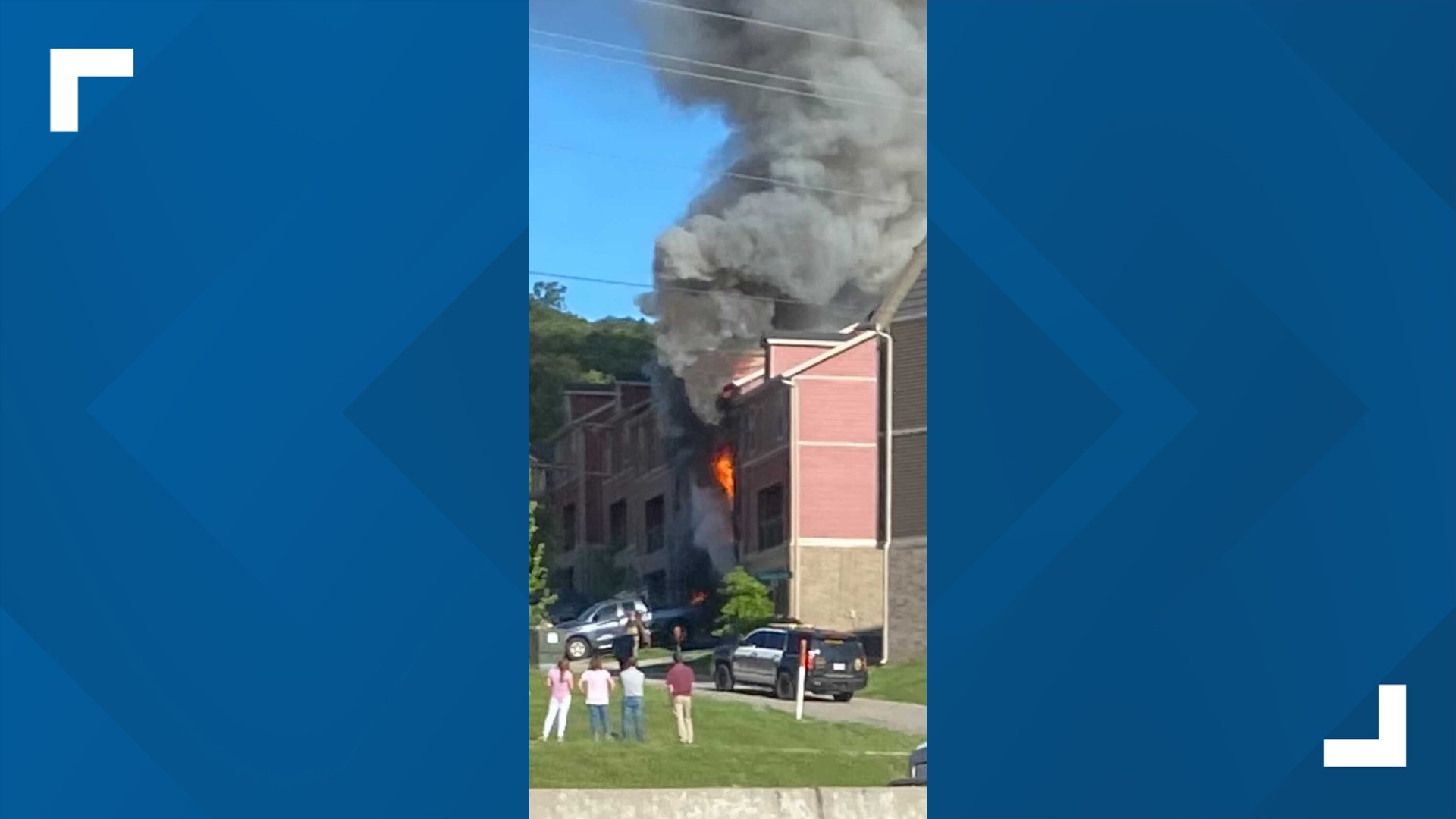 Crews battle massive apartment fire in Fayetteville