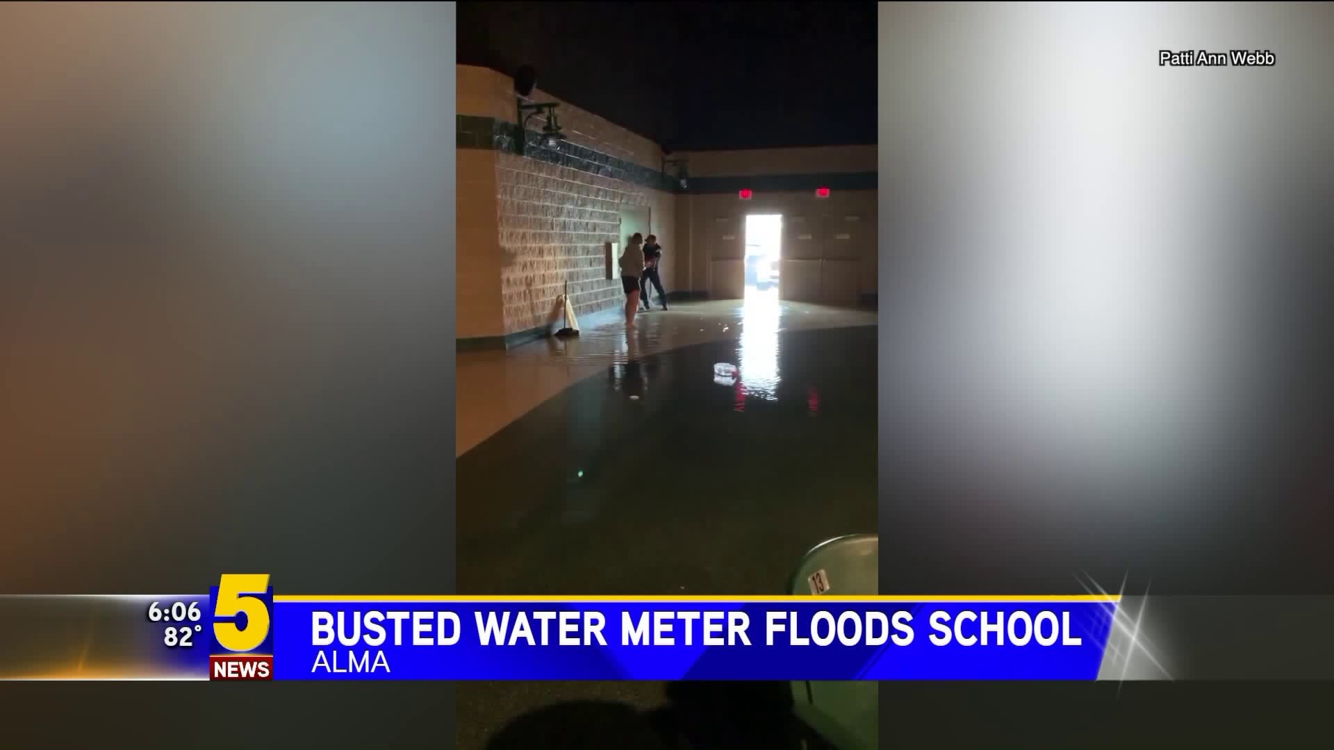 Busted Water Meter Floods Alma High School