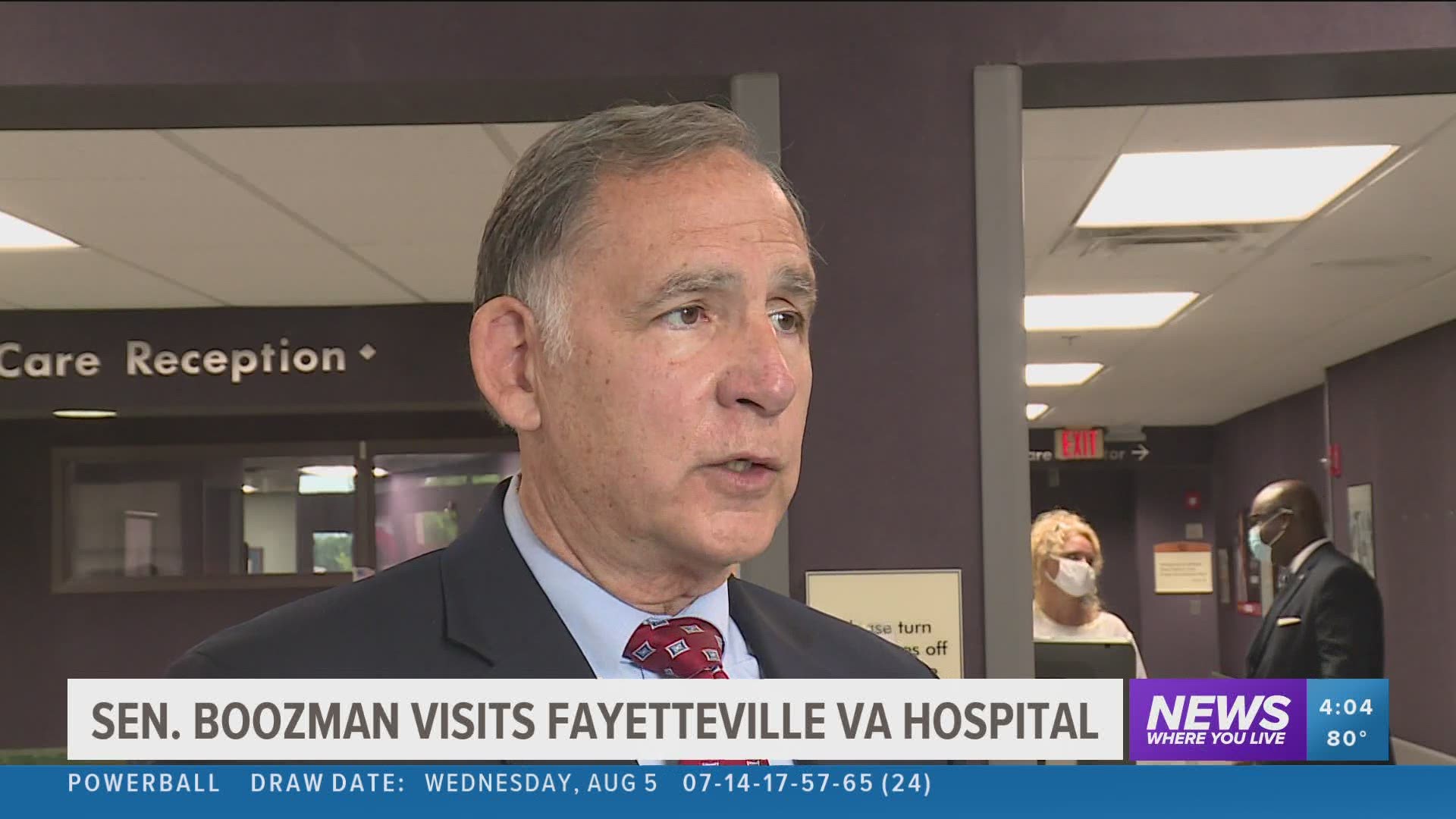 Senator Boozman visits Fayetteville VA hospital.