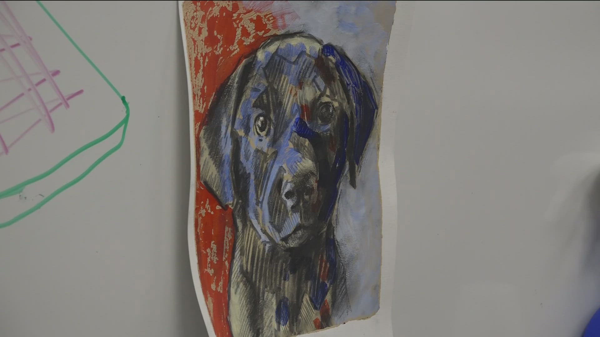 THE ARTWORK IS HELPING FURRY FRIENDS IN THE AREA FIND A FOREVER HOME...