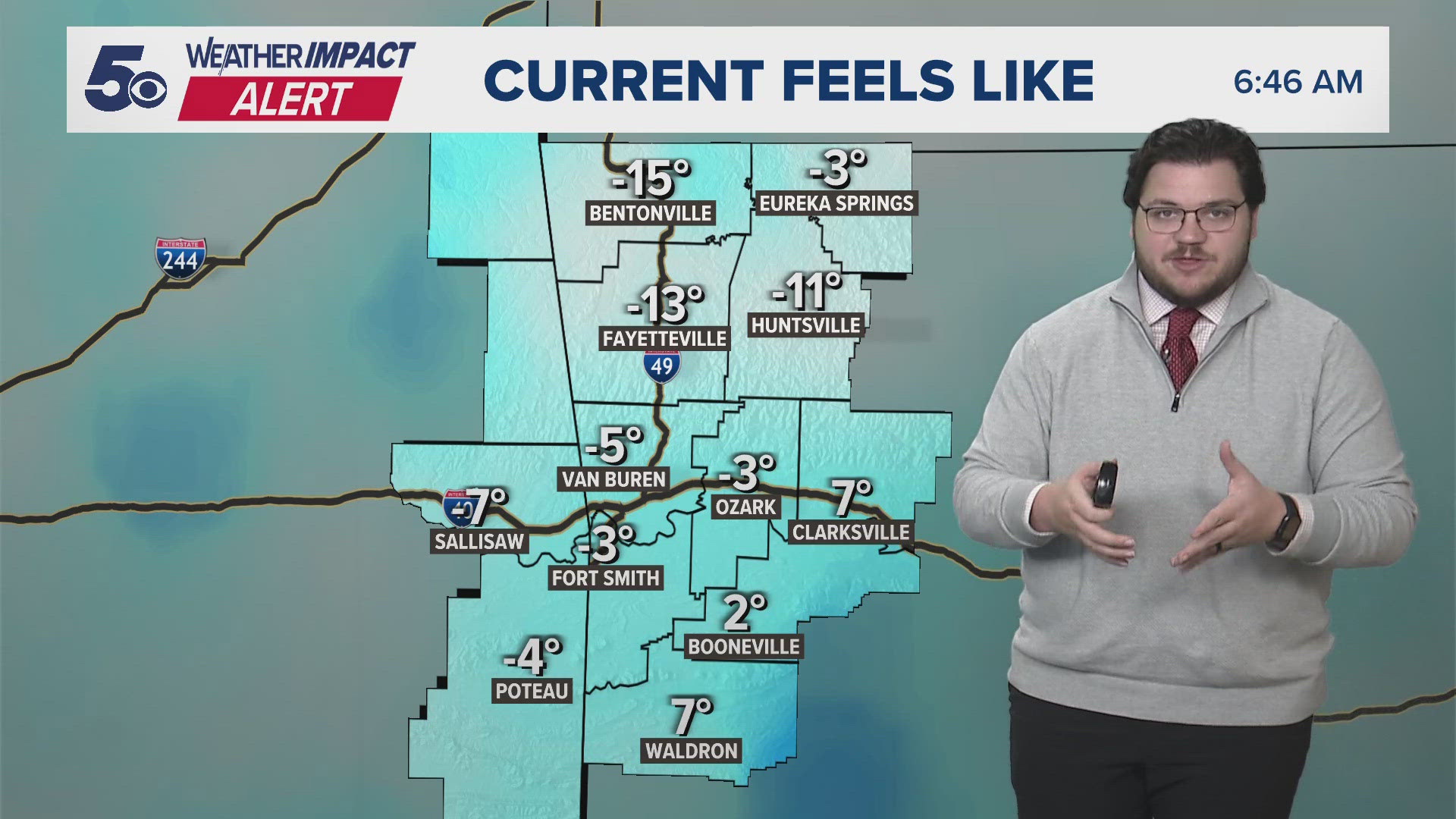 These forecasted wind chills have prompted an Extreme Cold Warning to be issued by the National Weather Service through noon Thursday. 