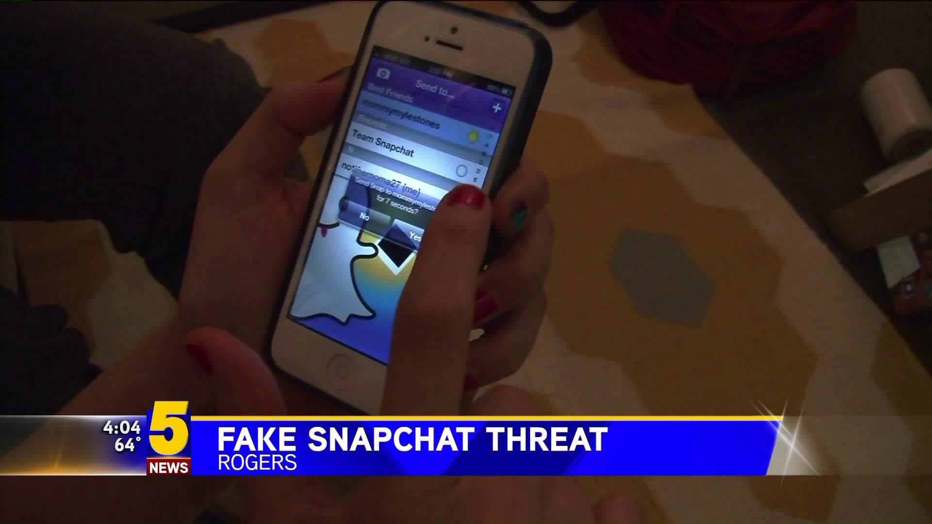 Fake Snapchat Threat