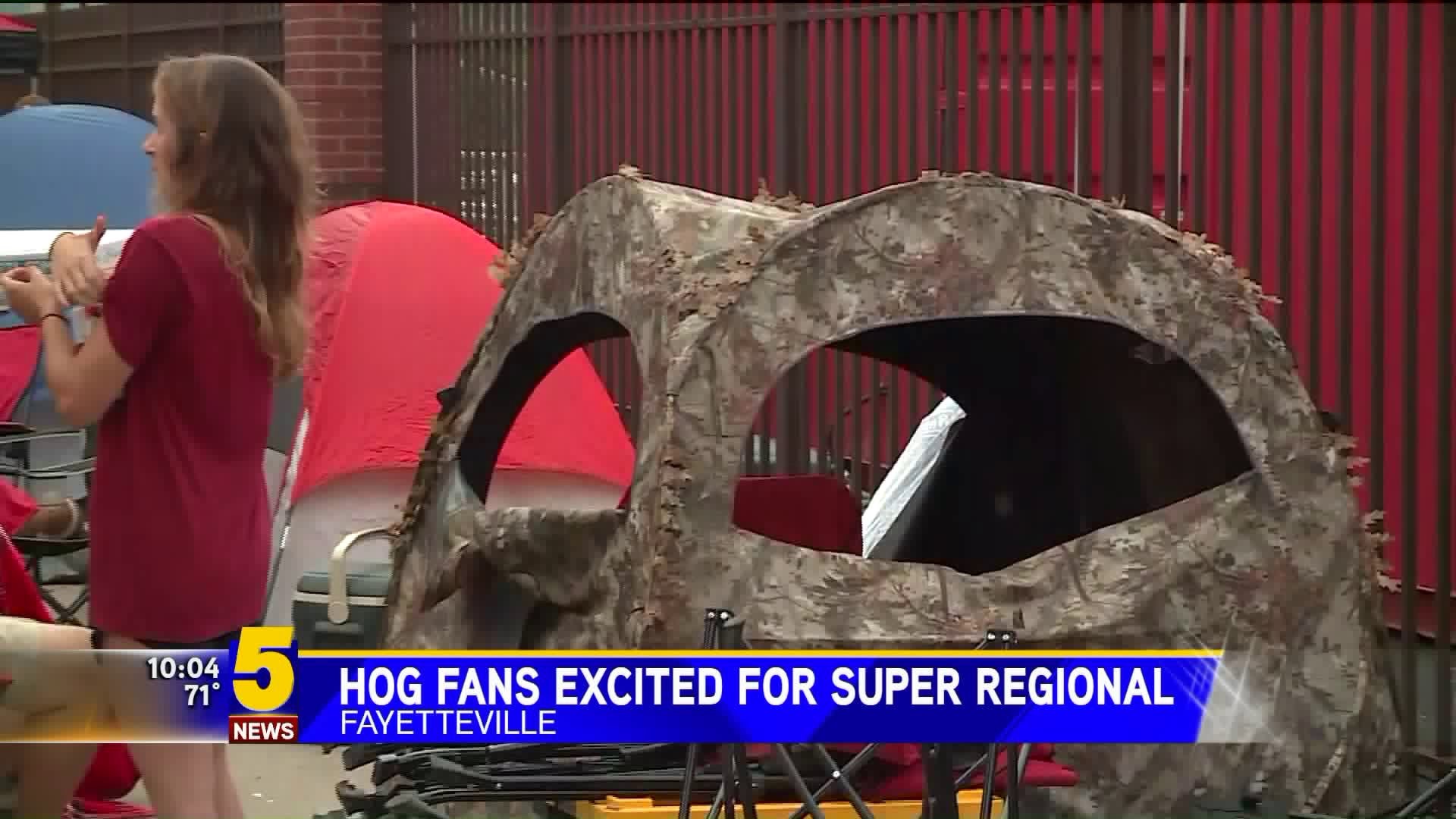 Fans Camp Out for Hog Game