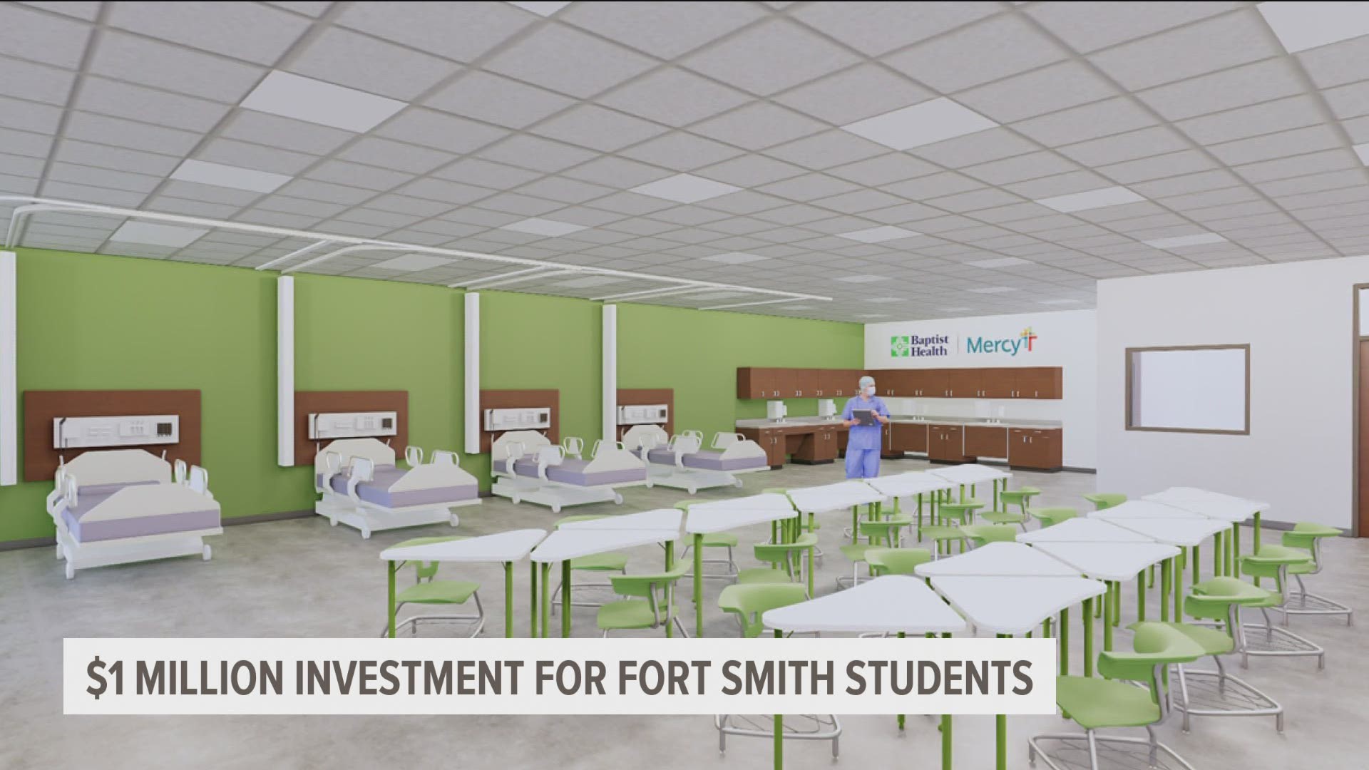 Their investment, $500,000 each, will help boost the quality of healthcare-related teaching to Fort Smith Public Schools students.