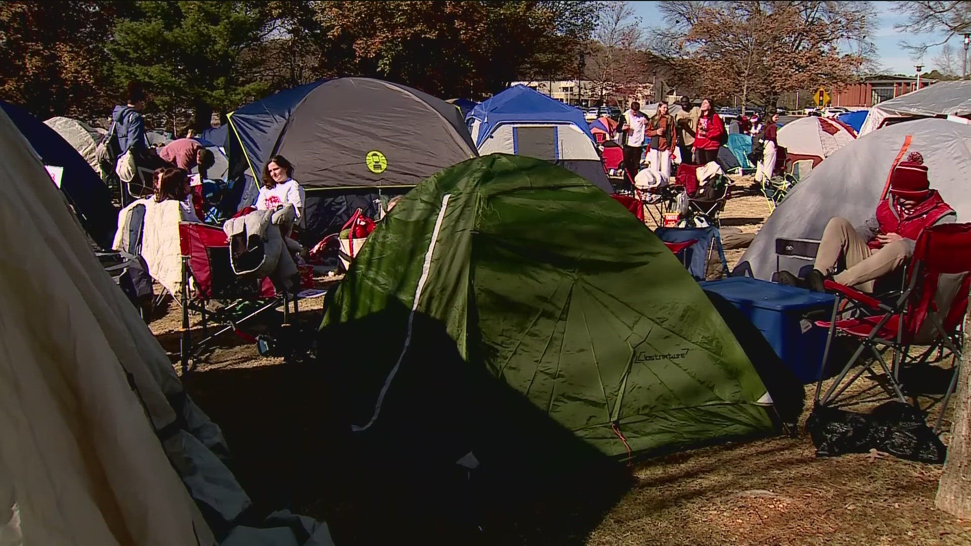 Camp Bud had over 250 tents and more than 1,200 student camped out for the highly anticipated game.