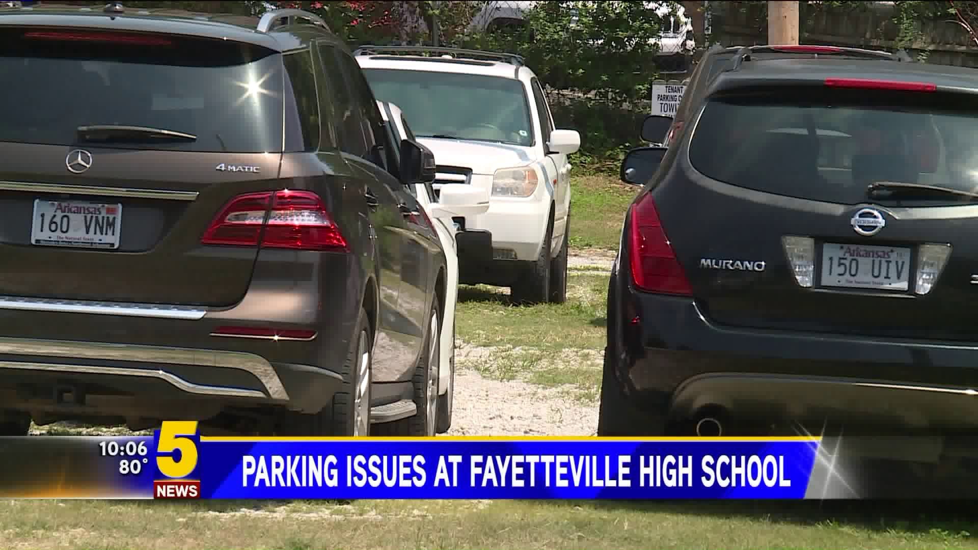 Parking Issues At Fayetteville High School