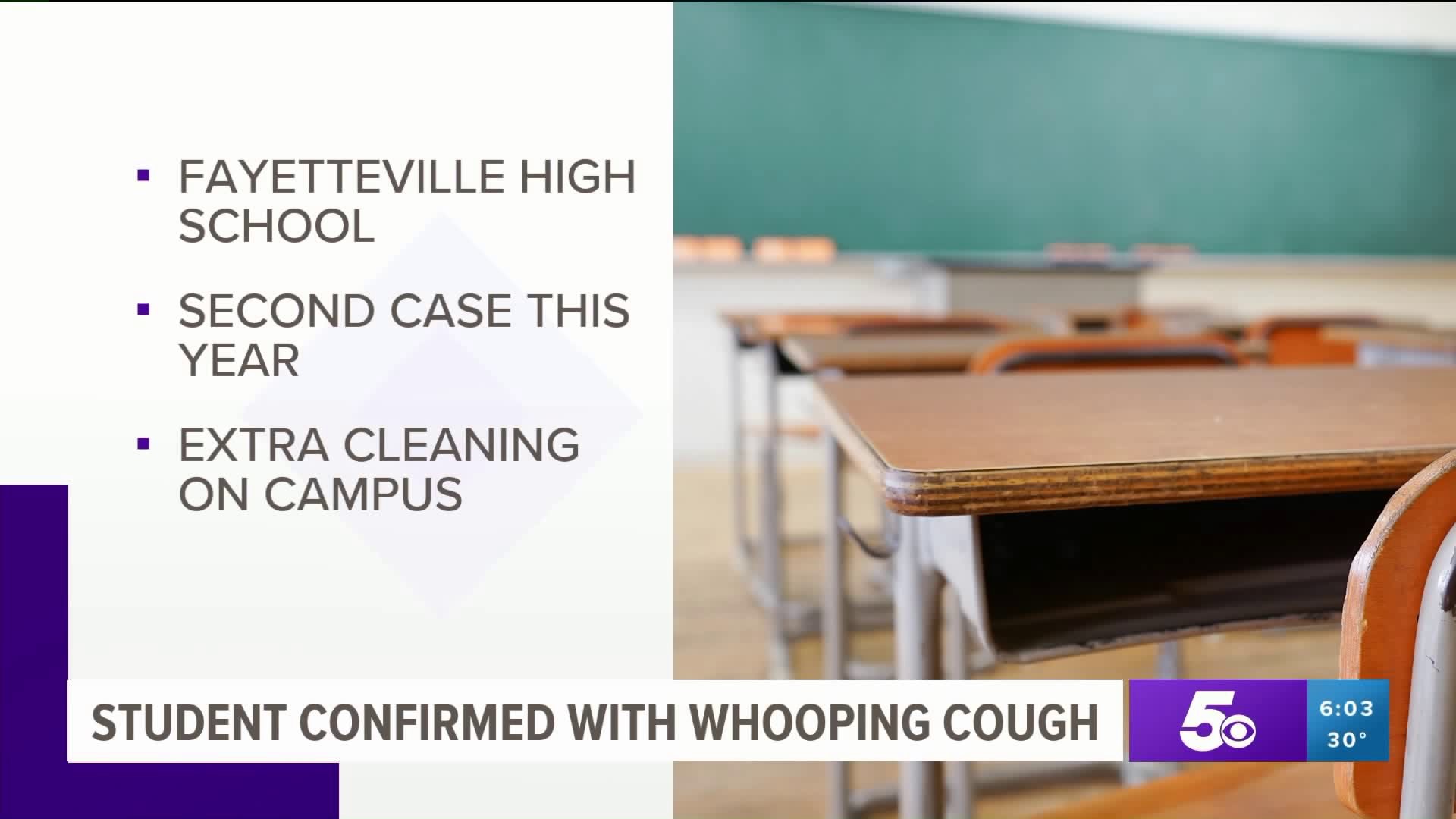 Second Case Of Whooping Cough Confirmed At Fayetteville High School