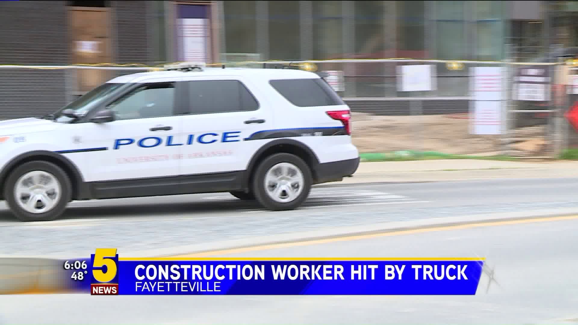 Construction Worker Hit By Truck