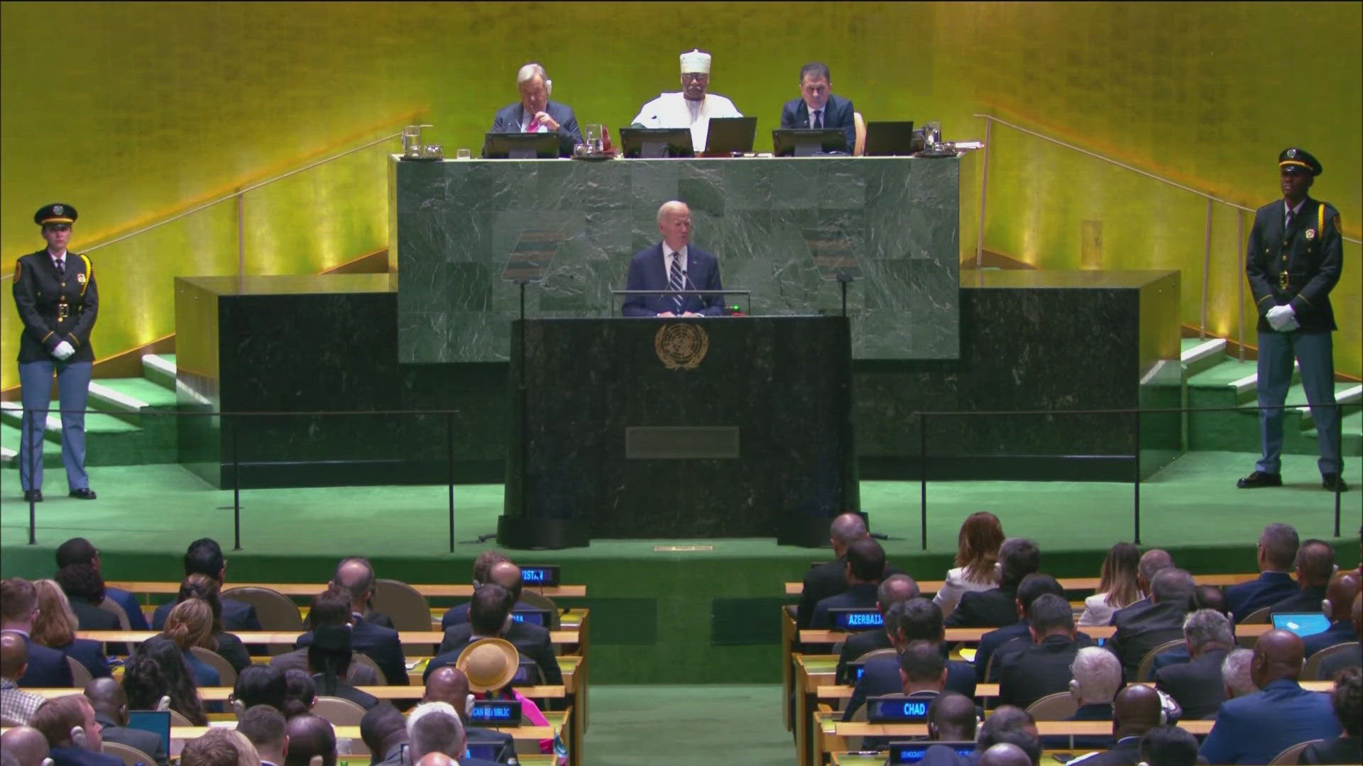 At the age of 81, it was his last time at this podium as America's commander in chief.