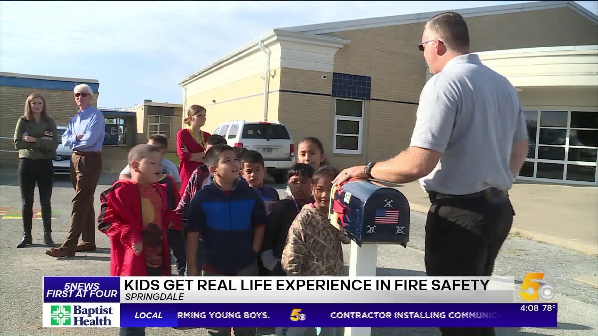 Springdale Elementary Students Learn About Fire Safety