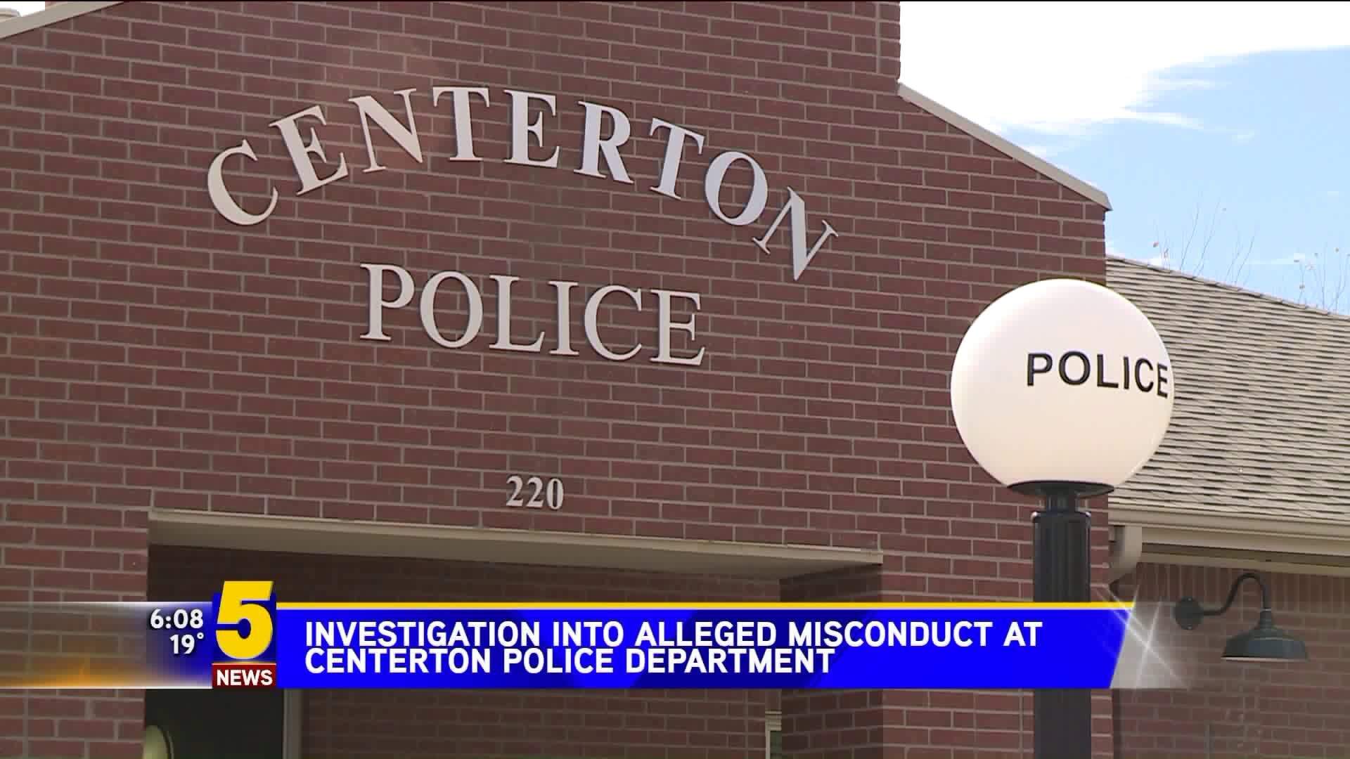 Investigation Into Alleged Misconduct At Centerton Police Department