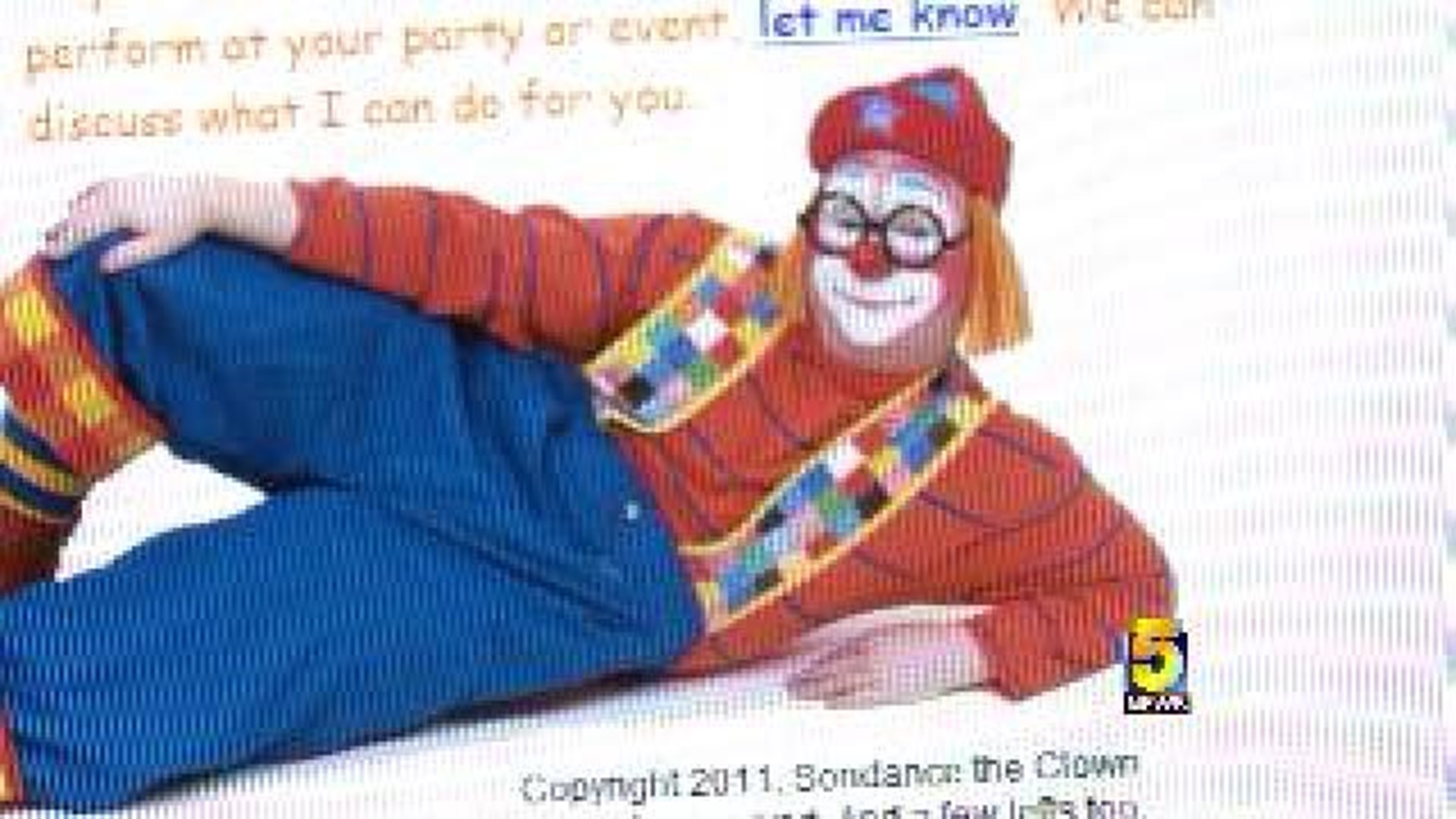Circus Clown Porn - Sondance The Clown Pleads Guilty To Child Porn Charge | 5newsonline.com