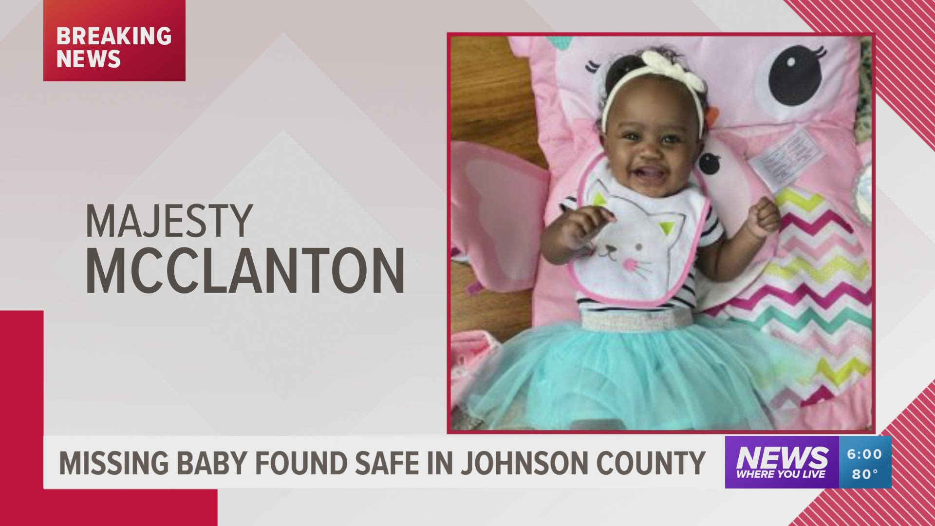 Missing West Memphis baby found safe in Johnson Co.