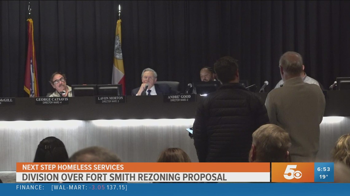 Fort Smith Board of Directors raise questions about proposed rezoning for homeless shelter
