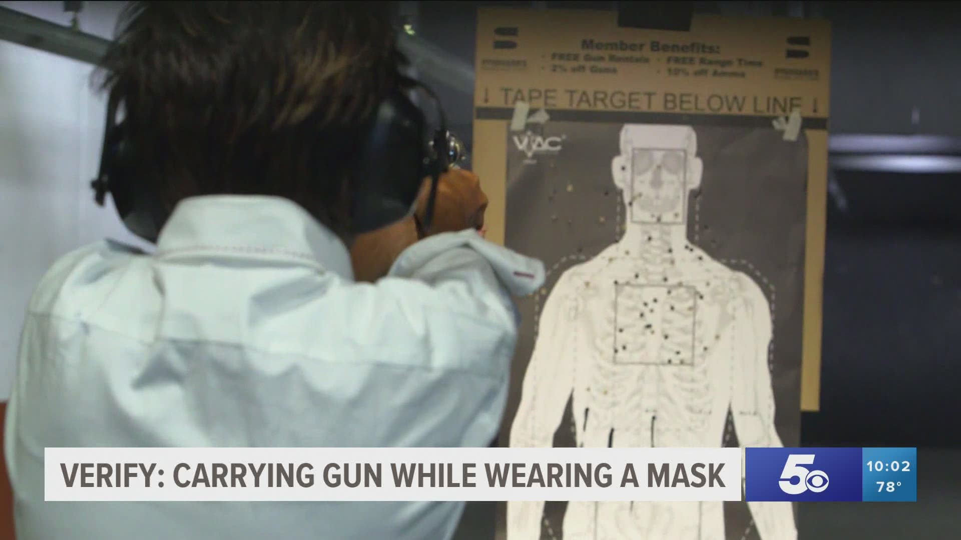 Verify: Carrying a gun while wearing a face mask in Arkansas
