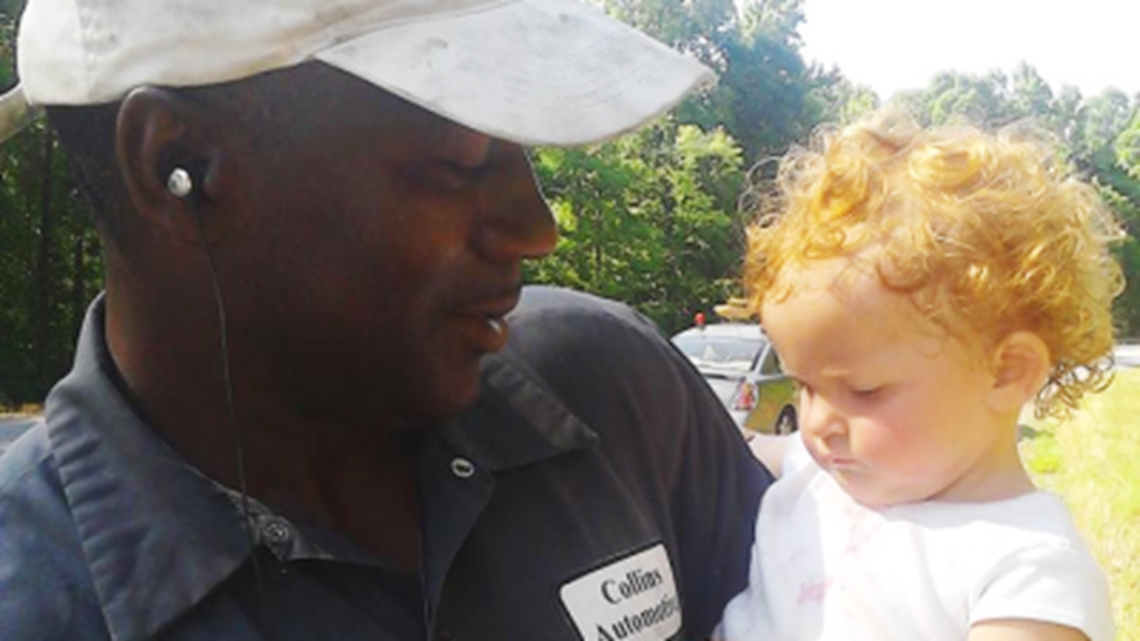 ExConvict Saves Baby Before It Crawls Onto Highway