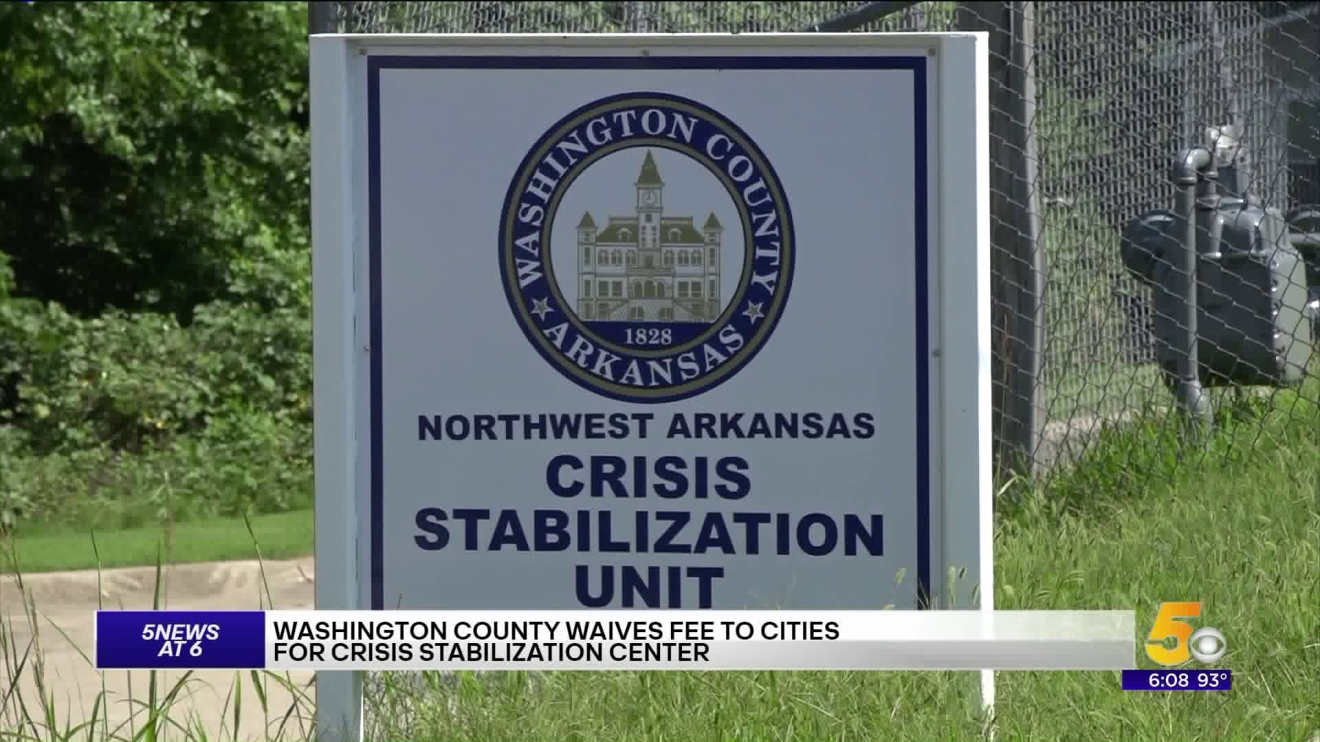 Washington County Waves Fee For The City For Crisis Center