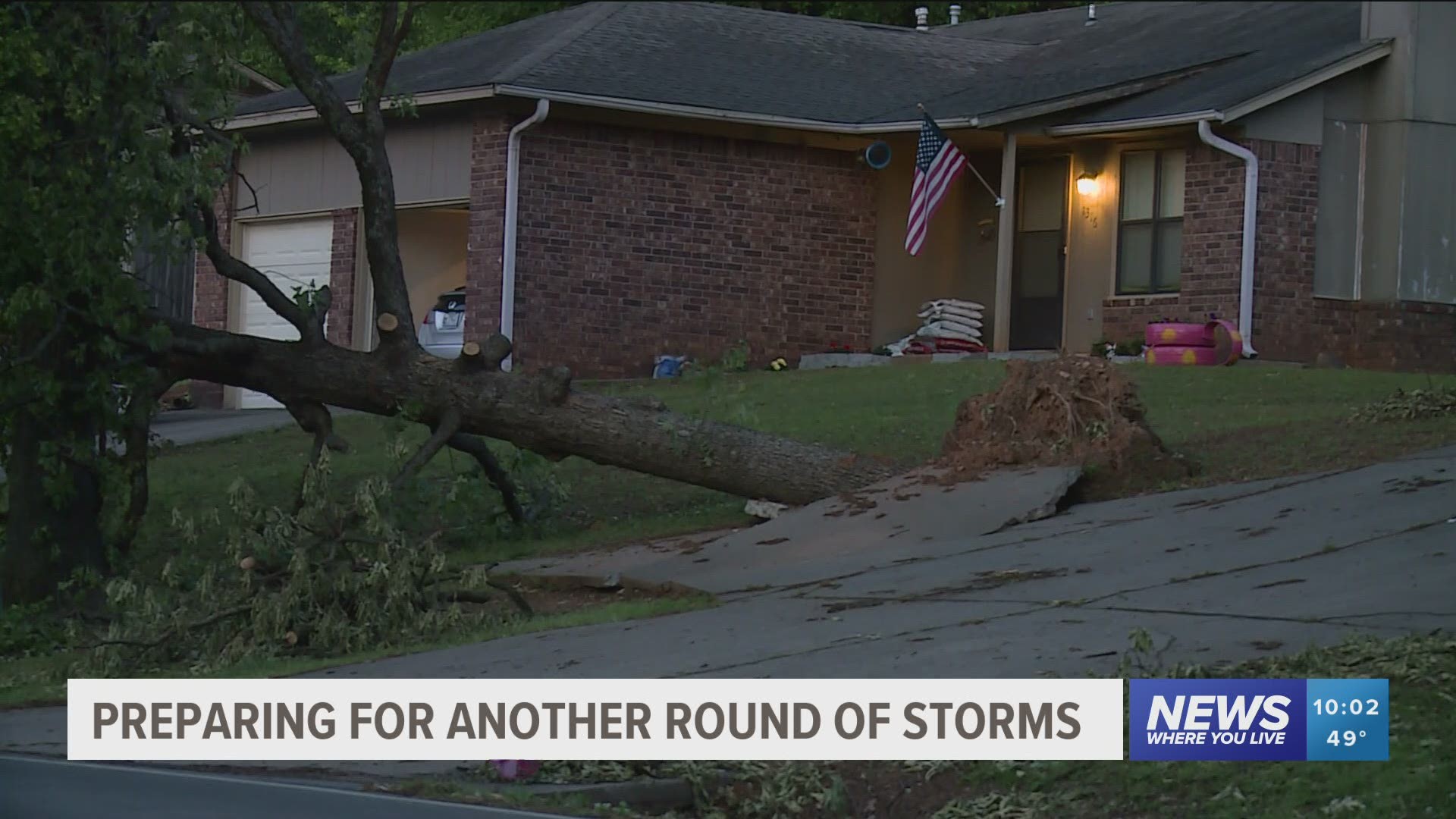 River Valley residents who have a lot of debris in their yards from the storms can call 211 for assistance.