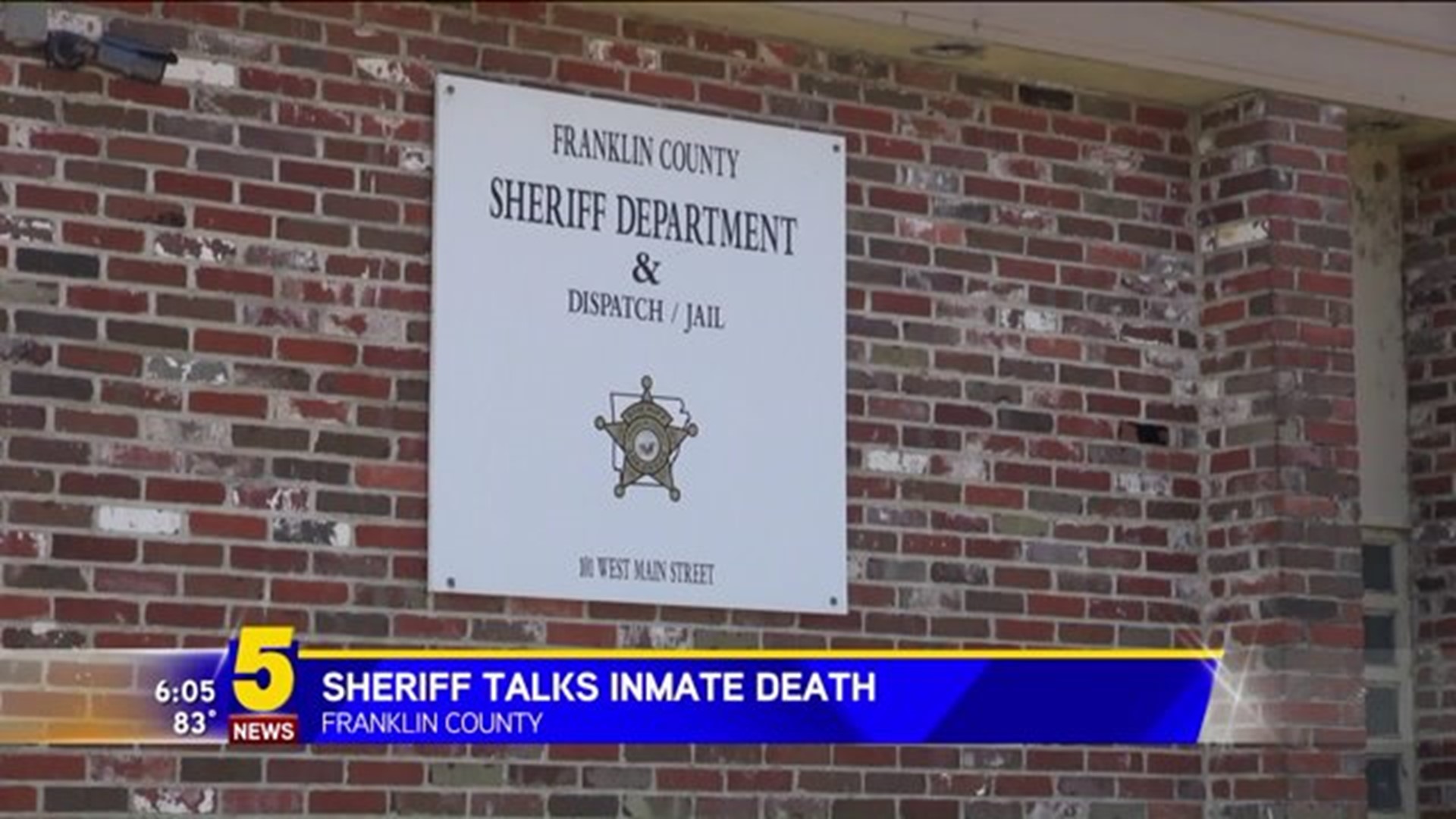 Franklin Co. Sheriff Addresses Outcome Of Inmate Death Investigation ...