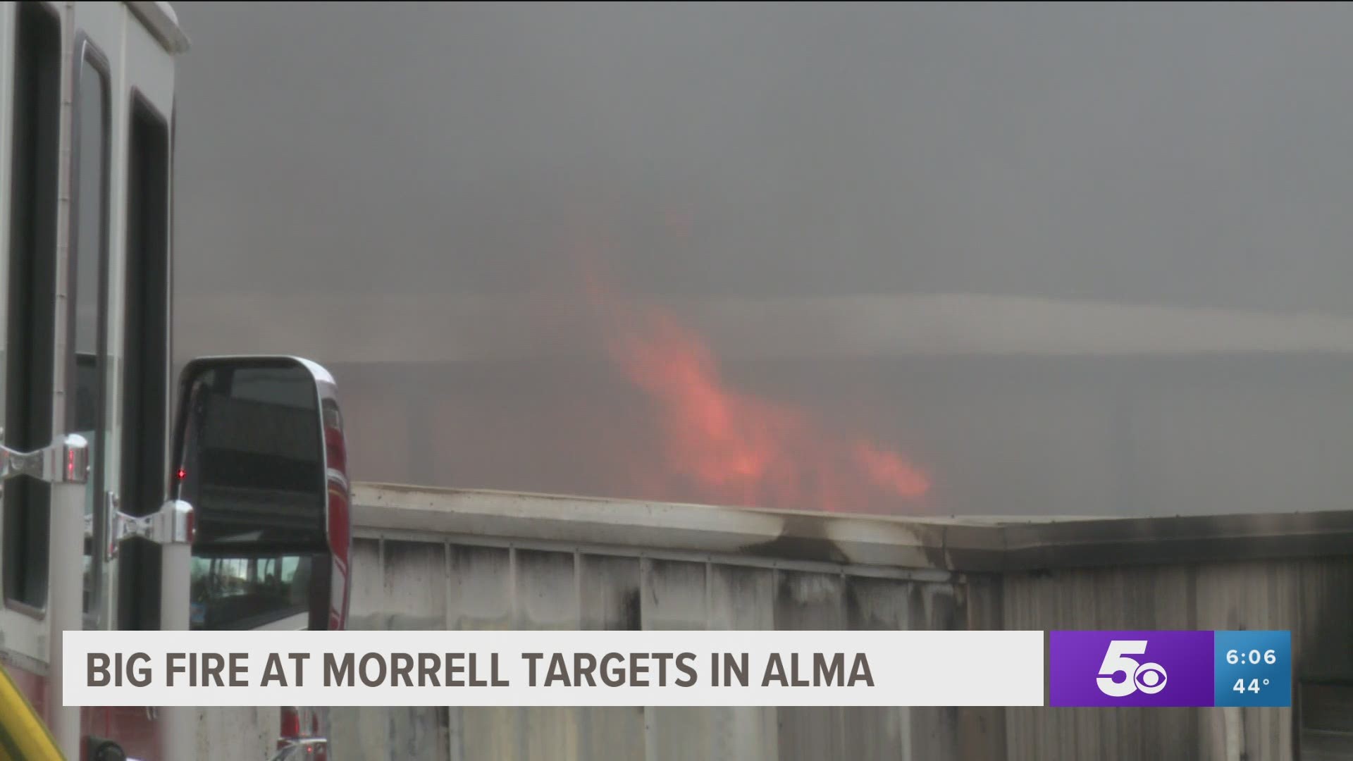 Morrell Targets caught fire sometime around 6 a.m. Friday and Alma firefighters say the fire is out but it’s still smoldering.