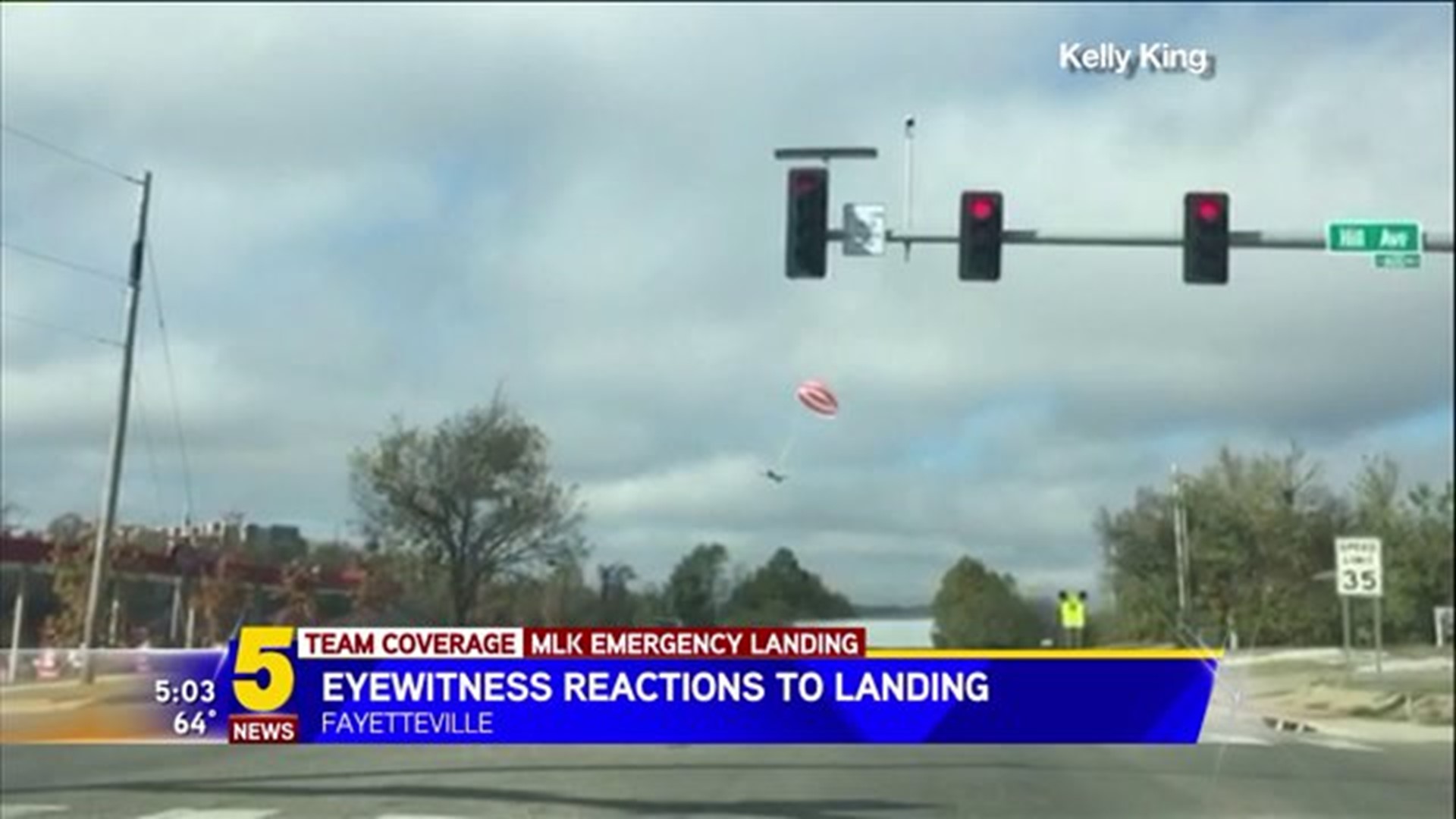 Eyewitnesses Reaction To Emergency Parachute Landing #2