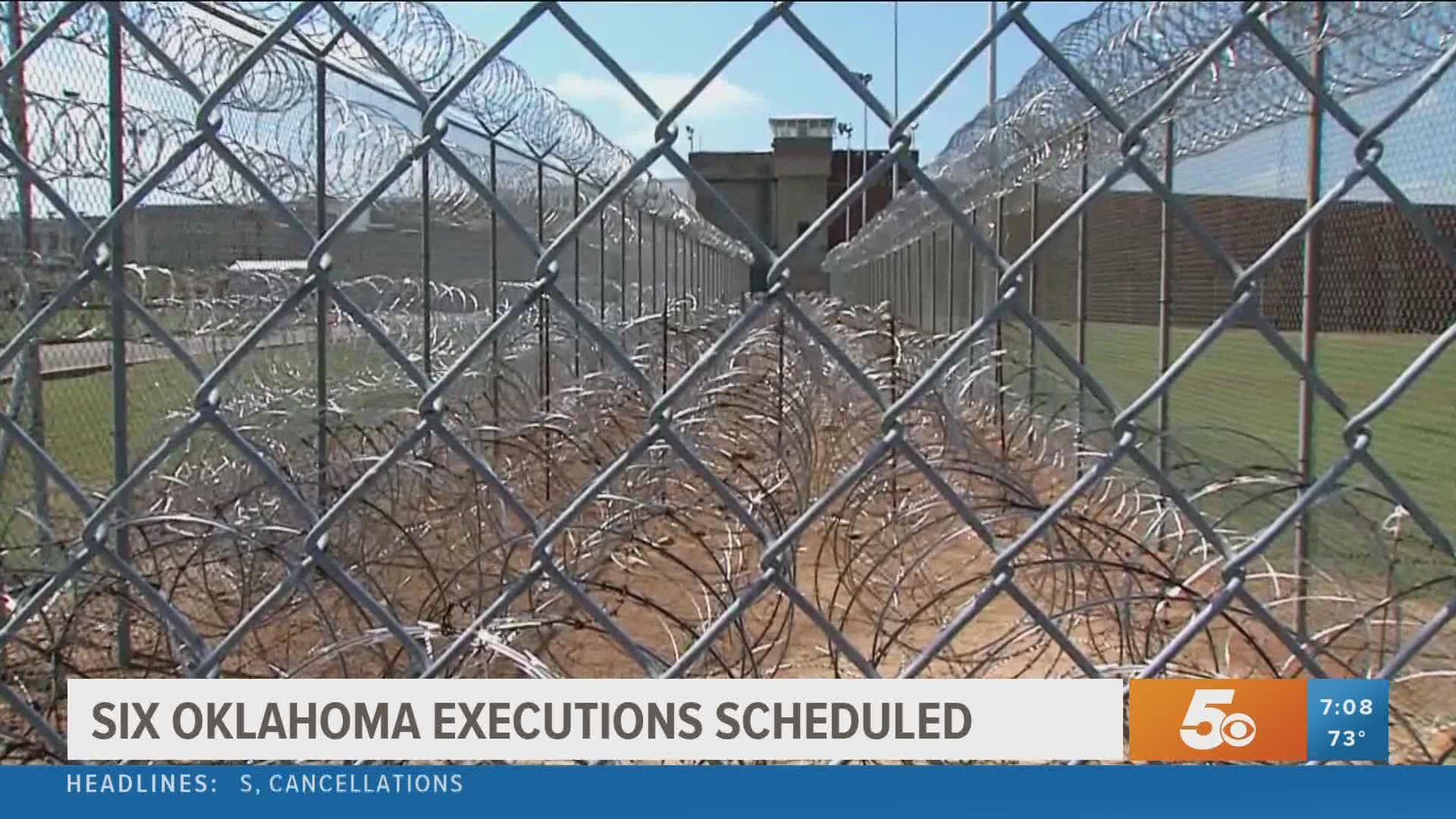 The Oklahoma Court of Criminal Appeals on Friday set execution dates for six death row inmates.