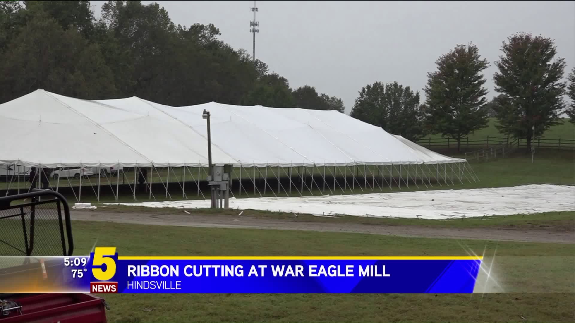 Ribon Cutting At War Eagle Mill