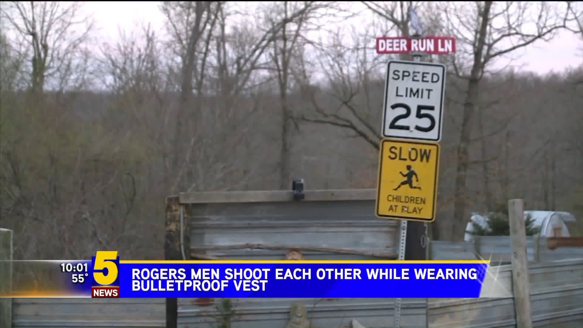 Rogers Men Shoot Each Other While Wearing Bulletproof Vest