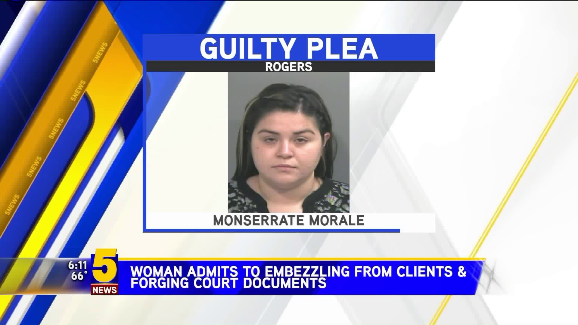 Woman Admits To Embezzling From Clients & Forging Court Documents