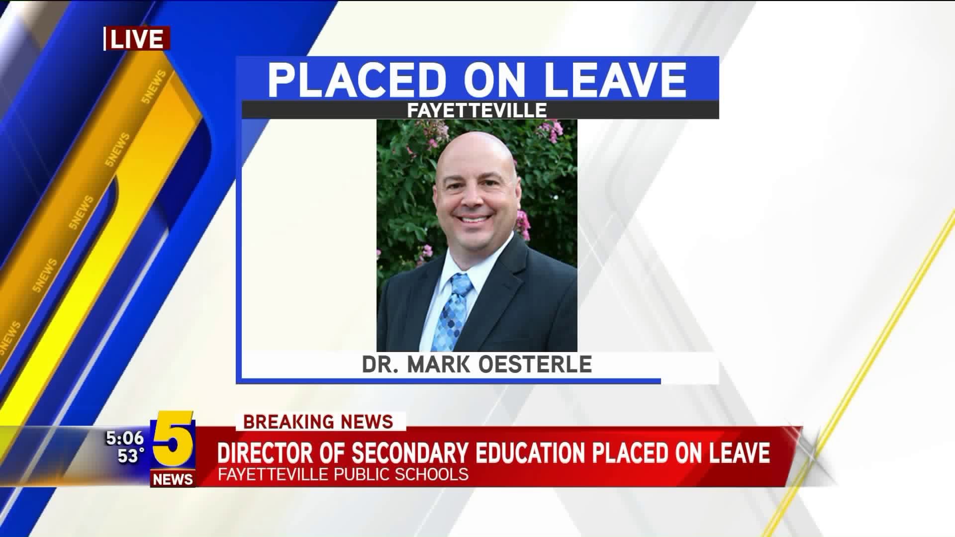 director of secondary education place on leave