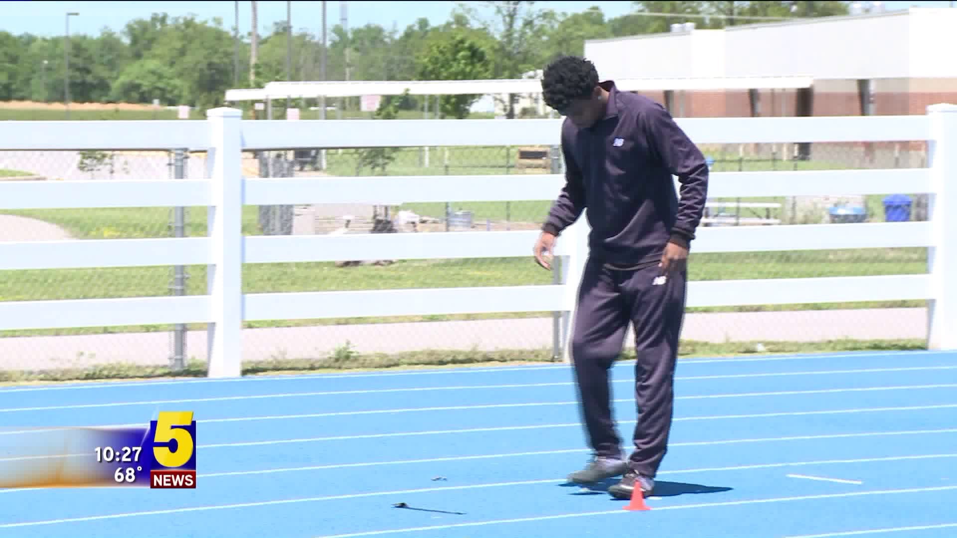 Football Stars Find Success on the Track