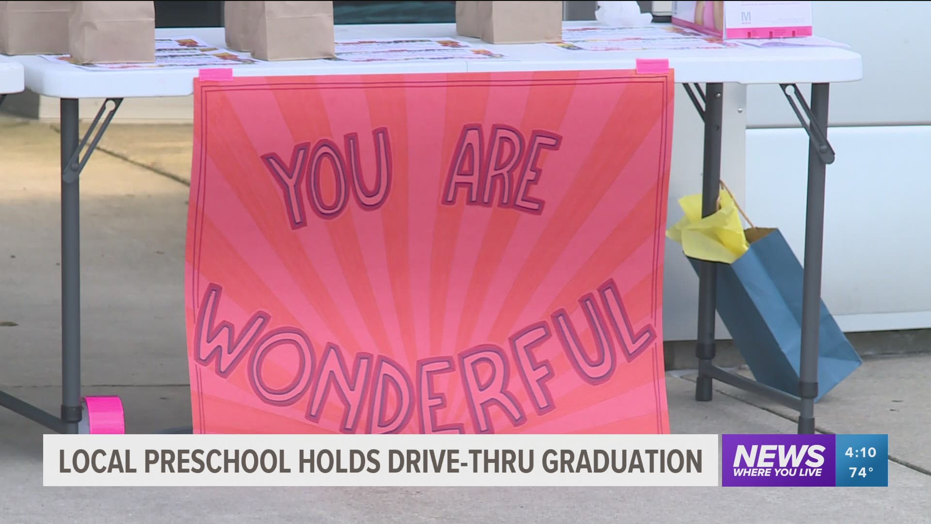 Local preschool holds drive-thru graduation