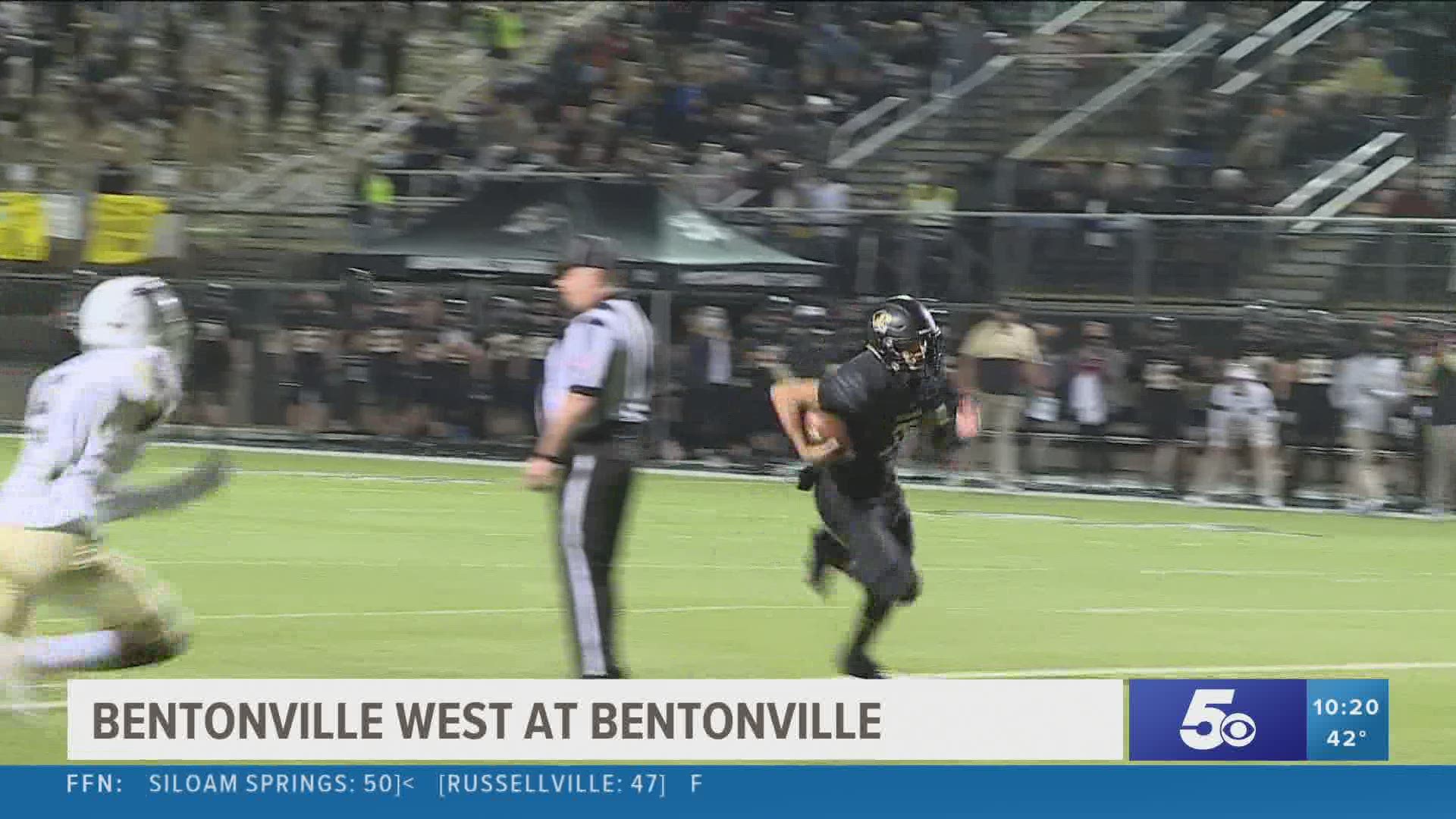 Bentonville beat Bentonville West (44-7).