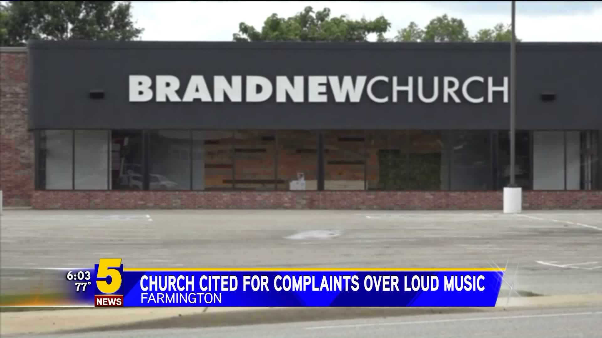 Church Cited for Complaints Over Loud Music