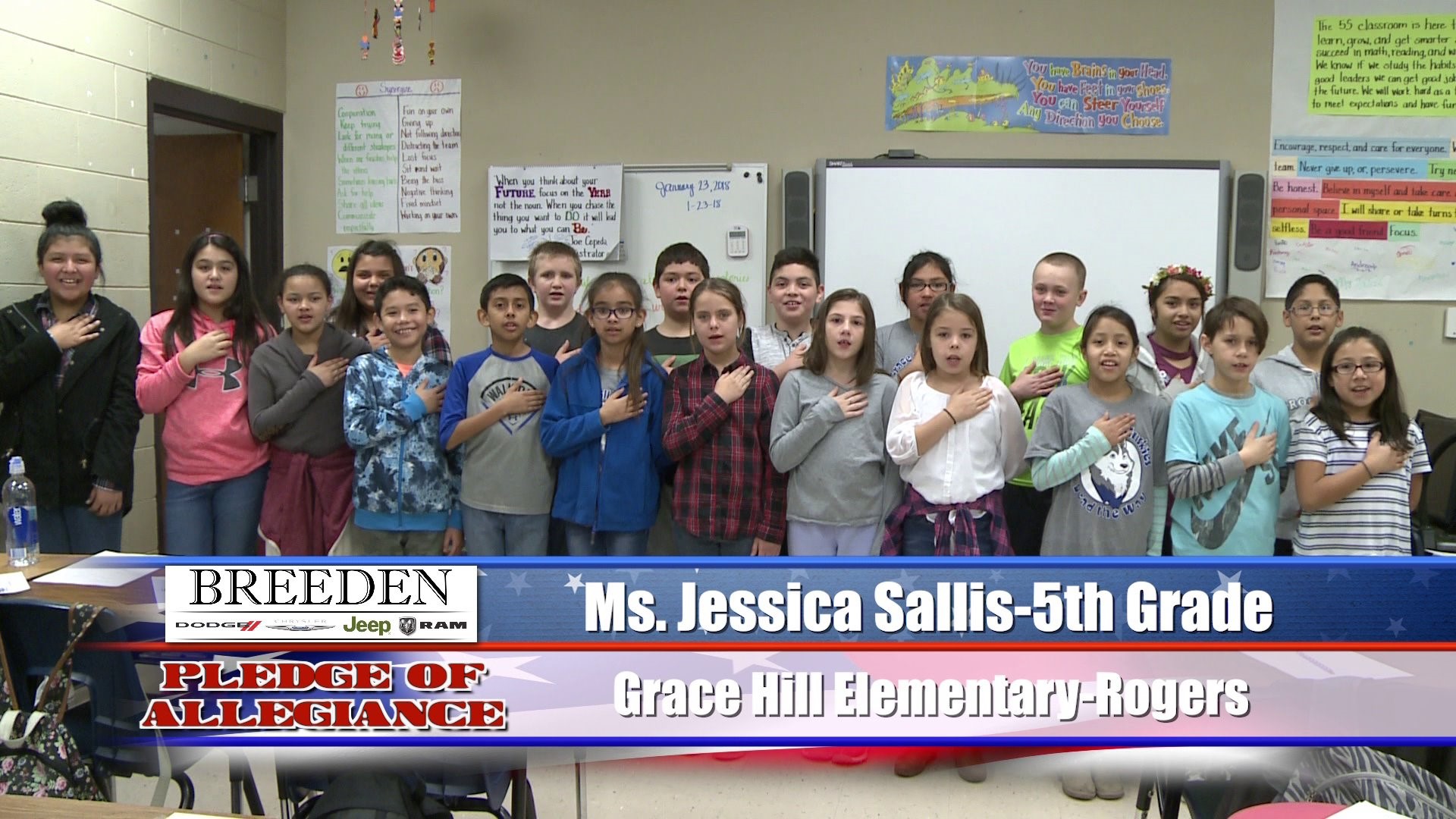 Ms. Jessica Sallis  5th Grade  Grace Hill Elementary  Rogers