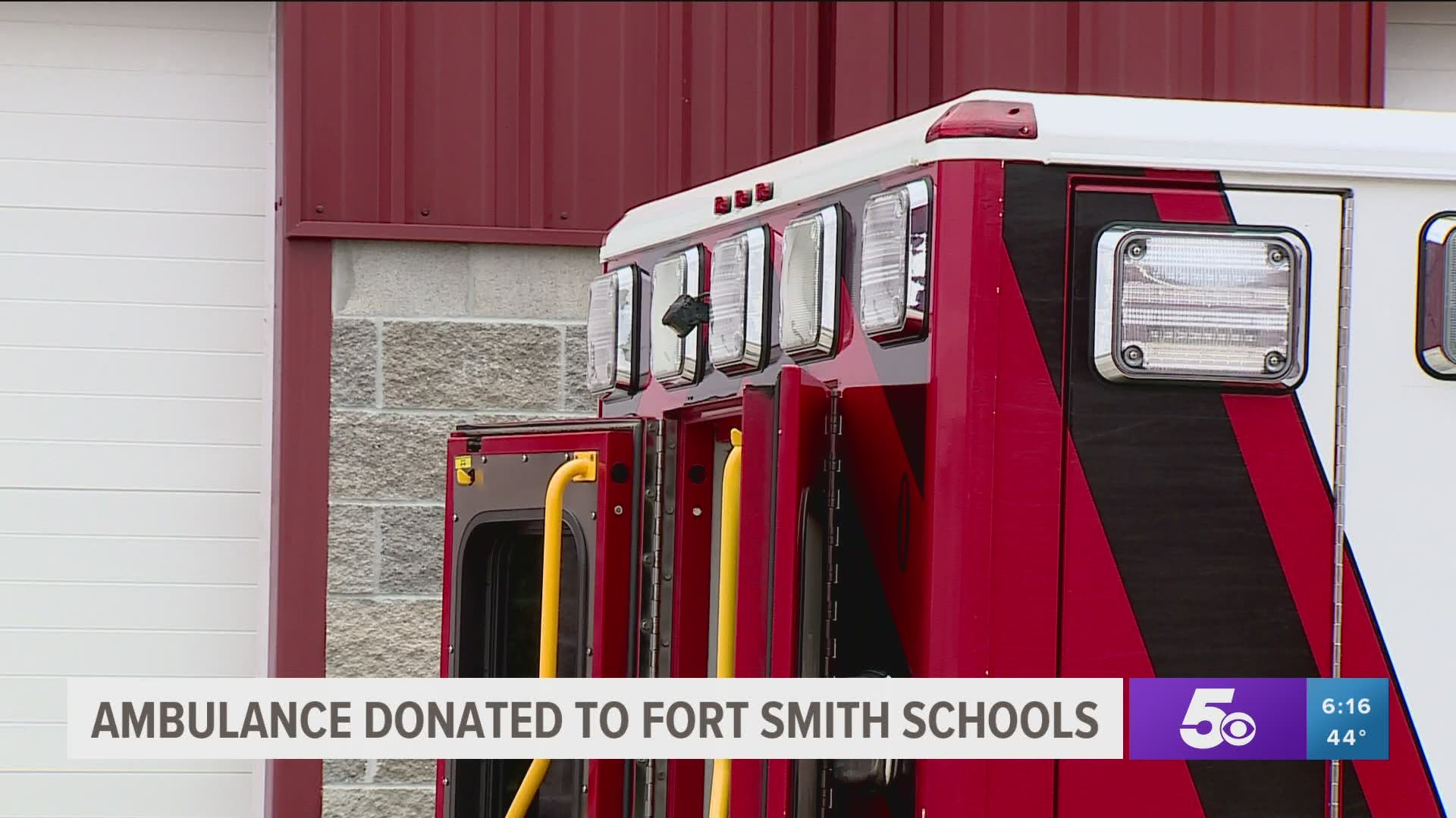 An ambulance has been donated to Fort Smith Schools.