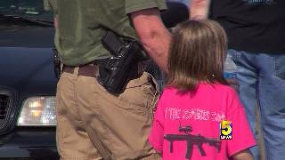 Gun Rights Advocates March In Support Of Open Carry 