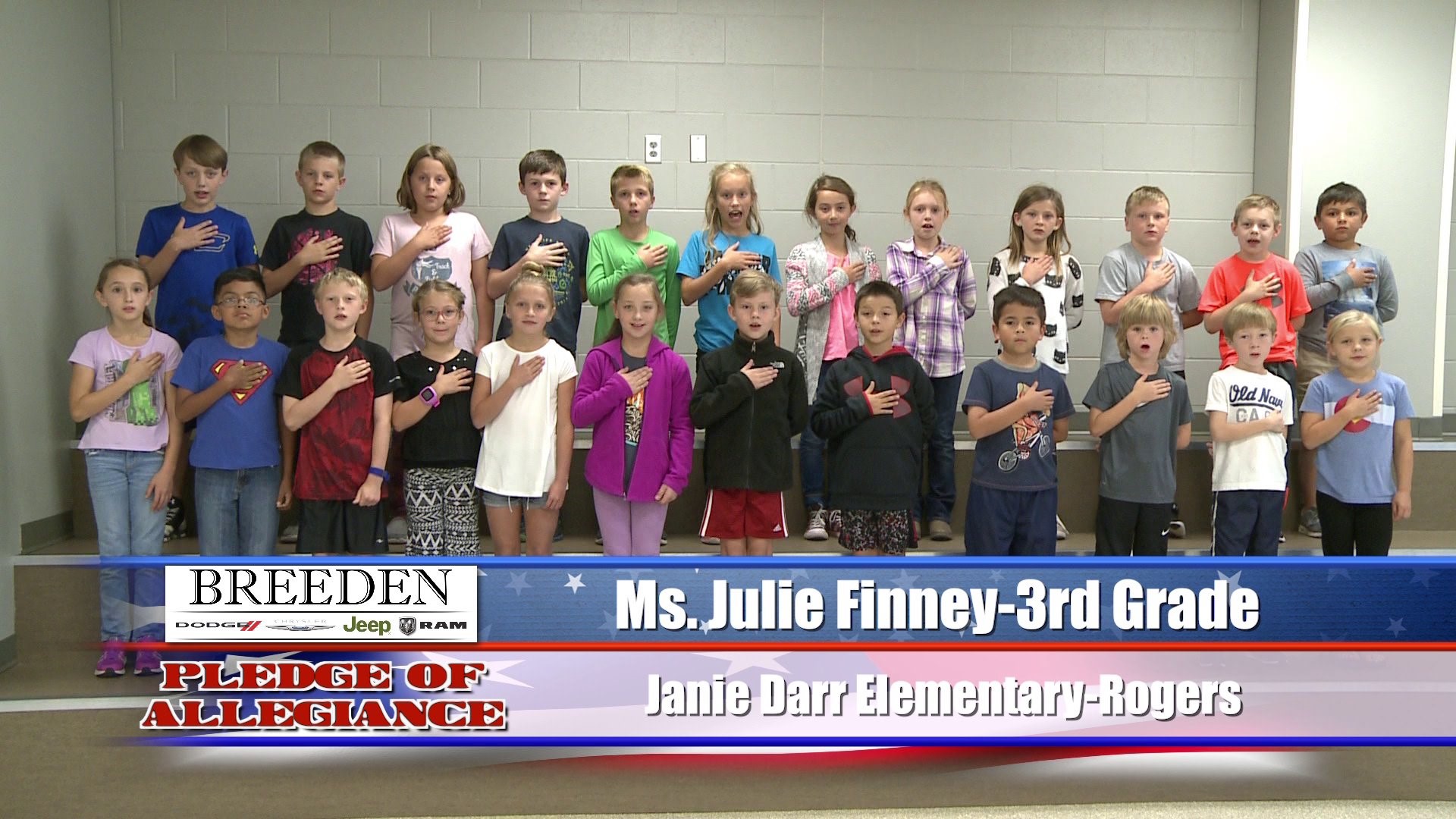 Janie Darr Elementary, Rogers - Ms. Julie Finney - 3rd Grade