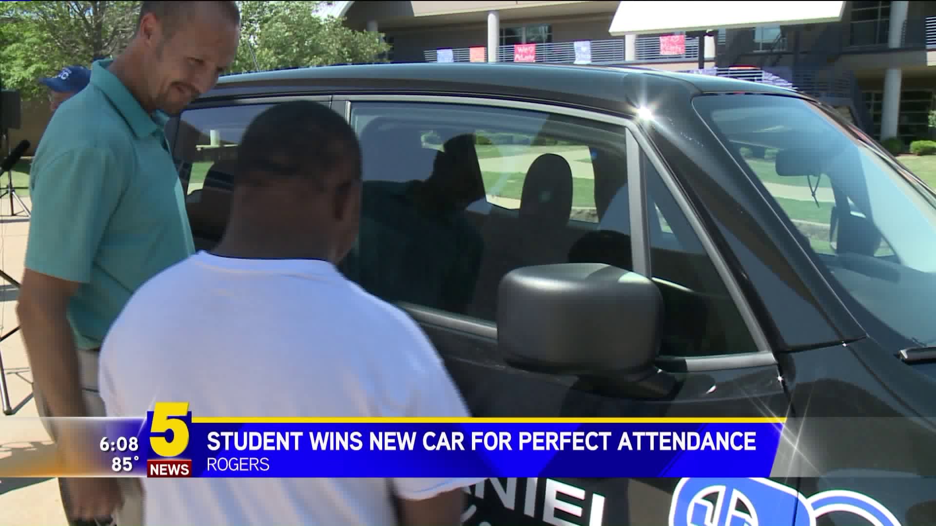 Student Wins New Car For Perfect Attendance