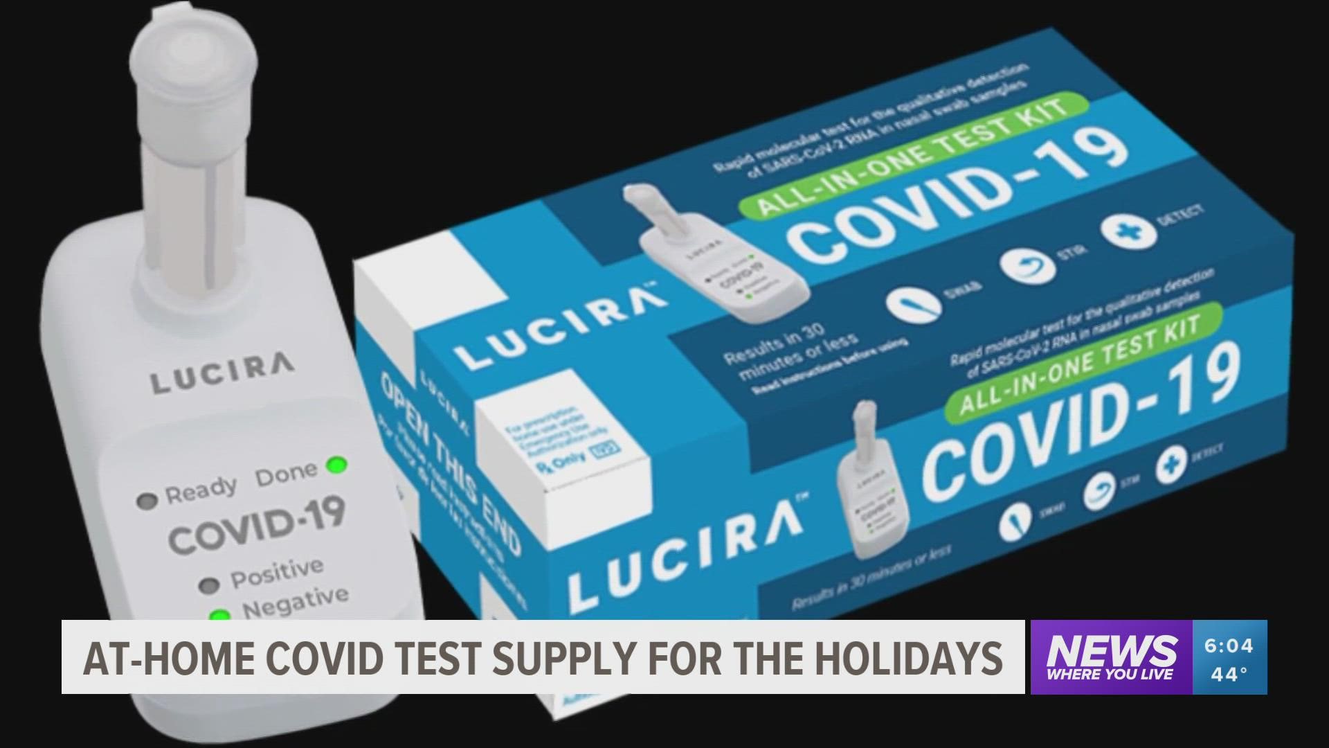 One company that makes the tests says the rapid antigen tests are in high demand.