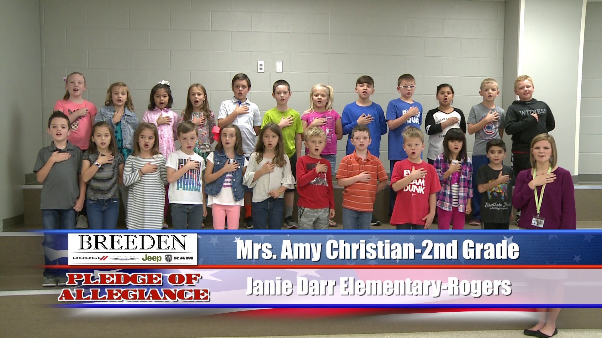 Mrs. Amy Christian  2nd Grade  Janie Darr Elementary - Rogers