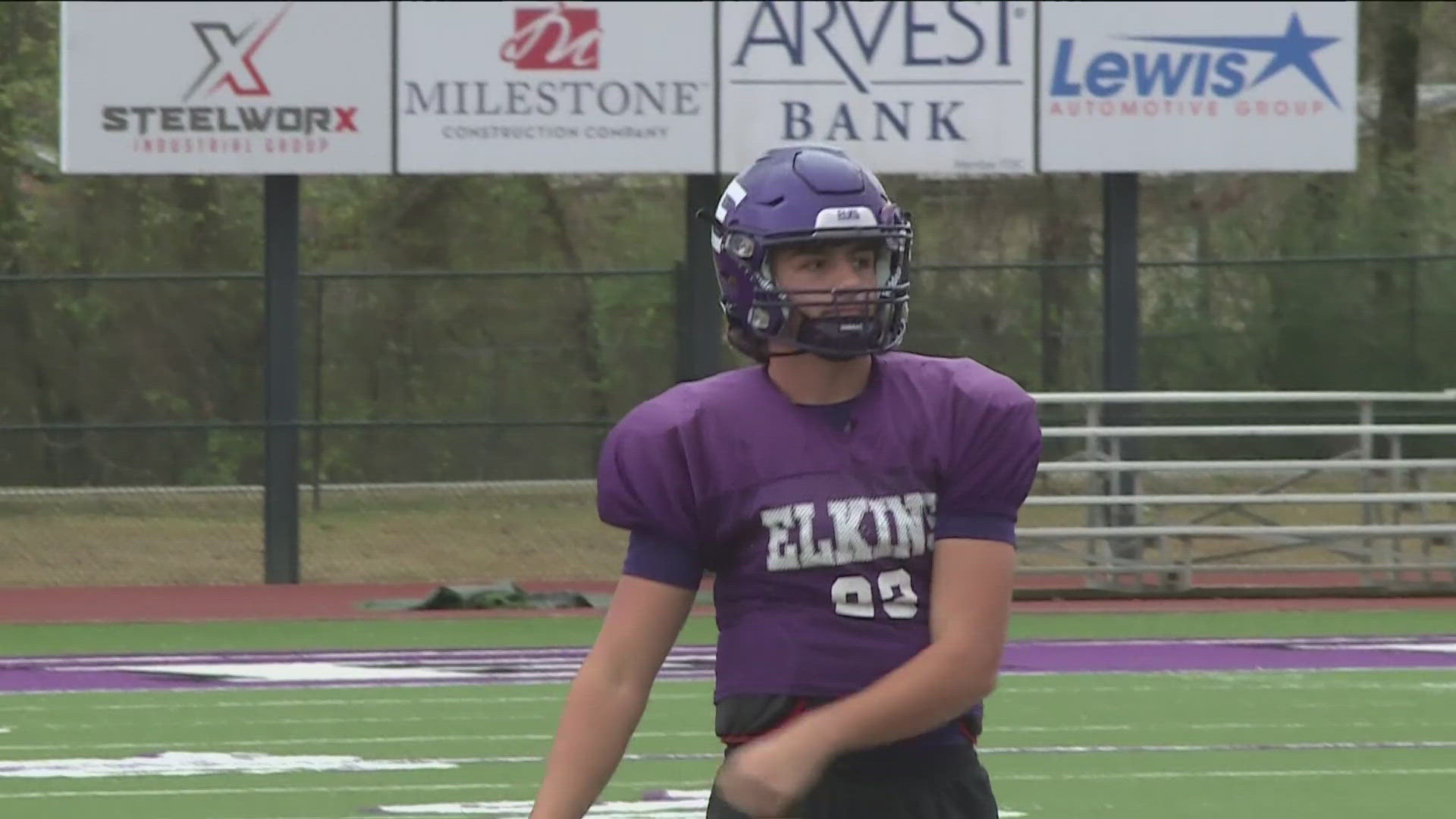 The Elkins Elk's junior quarterback Ben Napier stepped into the starting role right before the season and hasn't looked back