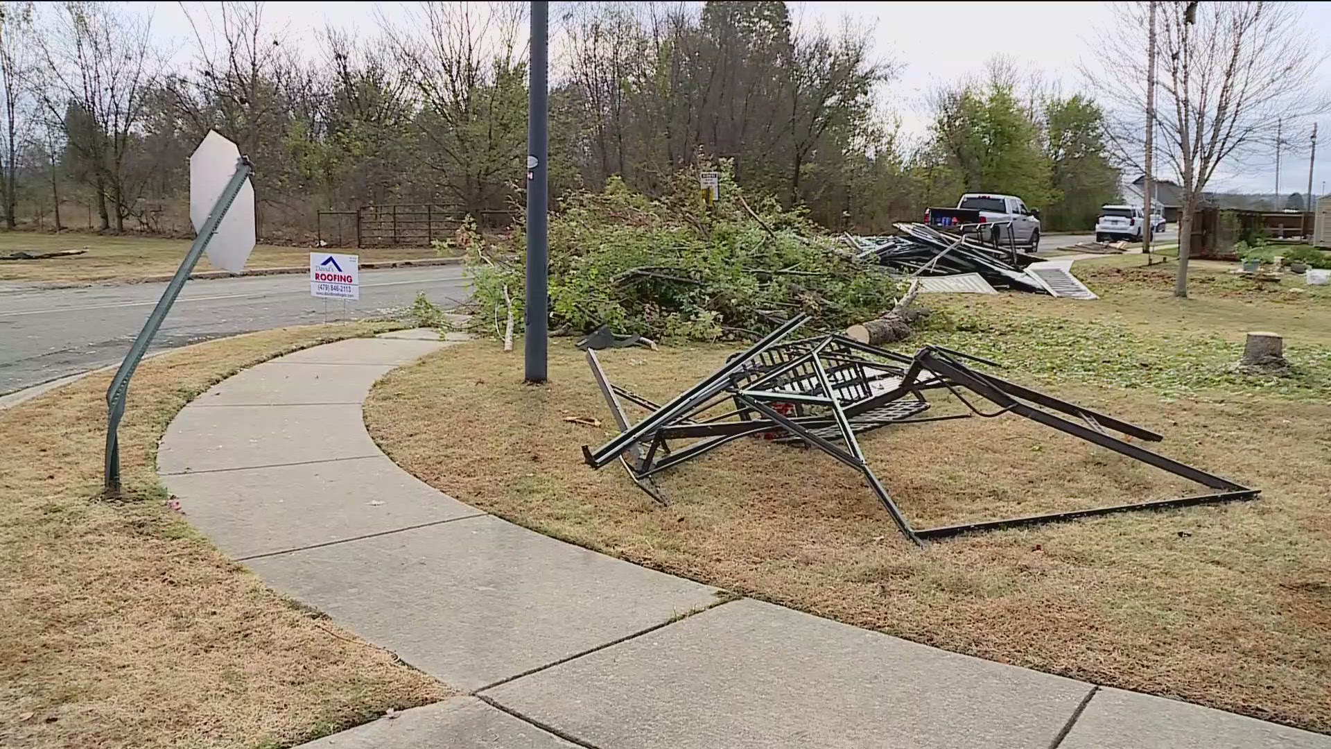 5NEWS Reporter Kayla Davis is covering the aftermath of last night's storms in Prairie Grove.