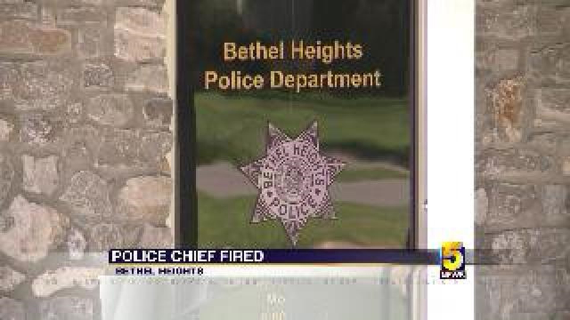 Fired Chief Speaks Out