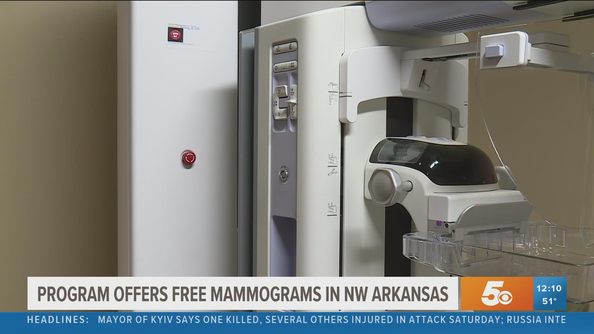 Free mammograms will be available for uninsured or underinsured women in Northwest Arkansas.