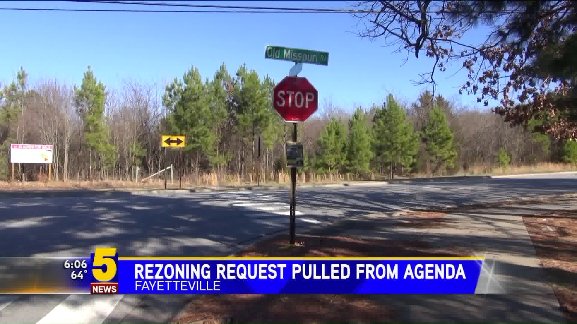 Rezoning Request Pulled From Agenda