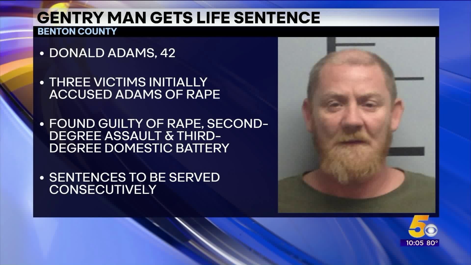 Gentry Man Sentenced to Life in Prison